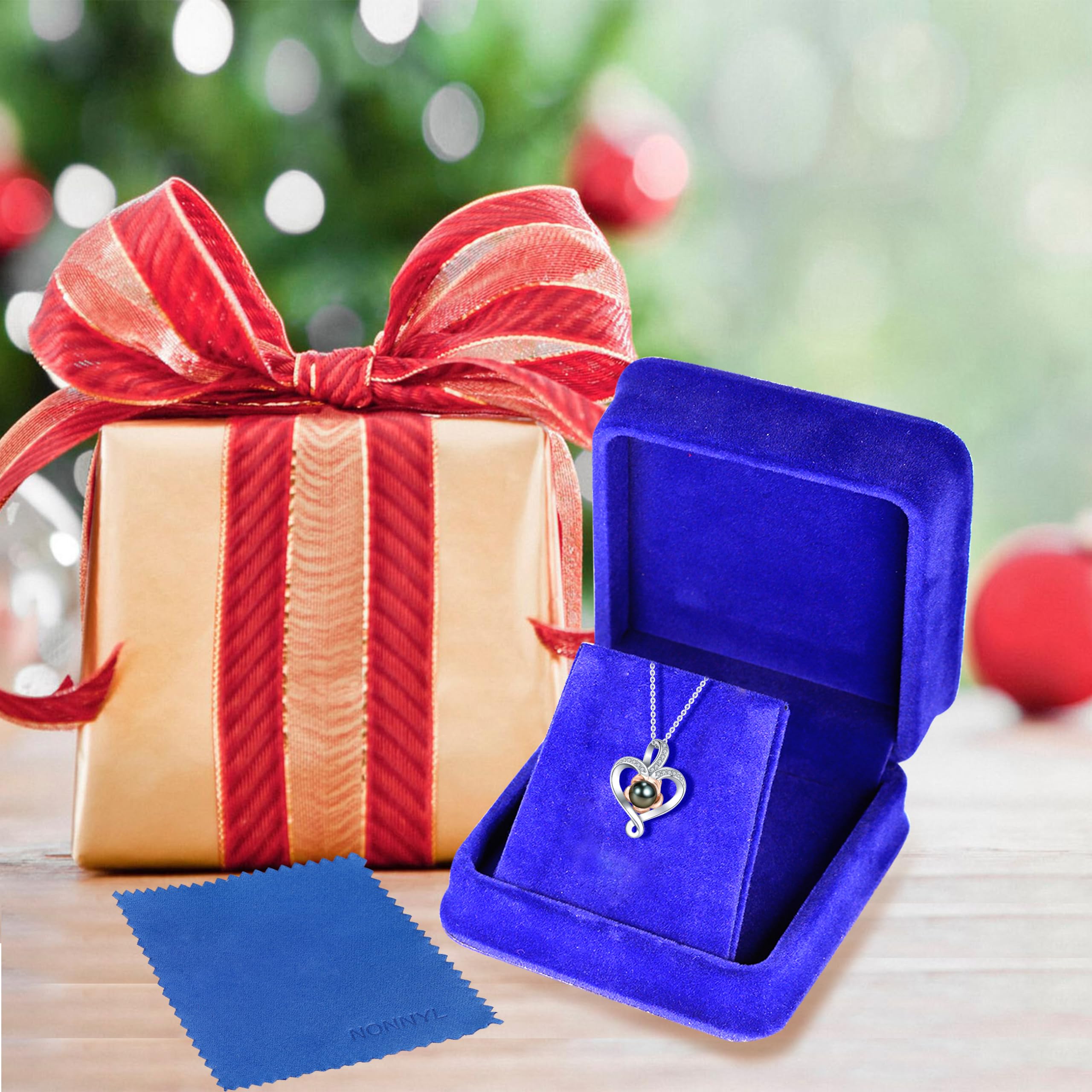 Tahitian Black Pearl Necklace for Women - Elegant Jewelry Gift for Wife, Mother, Girlfriend - Perfect for Wedding, Birthday, Anniversary, Valentine's Day, Christmas & Mother's Day - Ideal for Date Nights, Special Occasions & Everyday Luxury