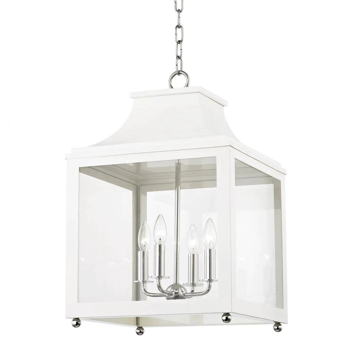 Vintage 4-Light Black Metal Lantern Pendant Light Fixture - Farmhouse & Industrial Style Ceiling Lighting for Kitchen, Dining Room, Entryway