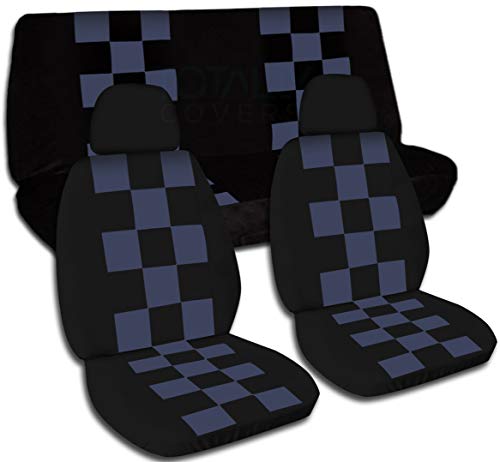 Black and Blue Gray Checkers