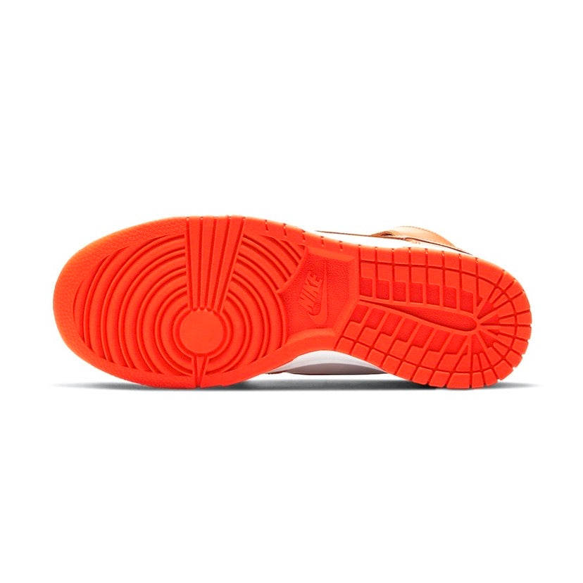 Nike Dunk Hi Retro Syracuse Sneakers - White & Orange Blaze Basketball Shoes for Men & Women | Perfect for Streetwear, Casual Outfits & Sneaker Collectors