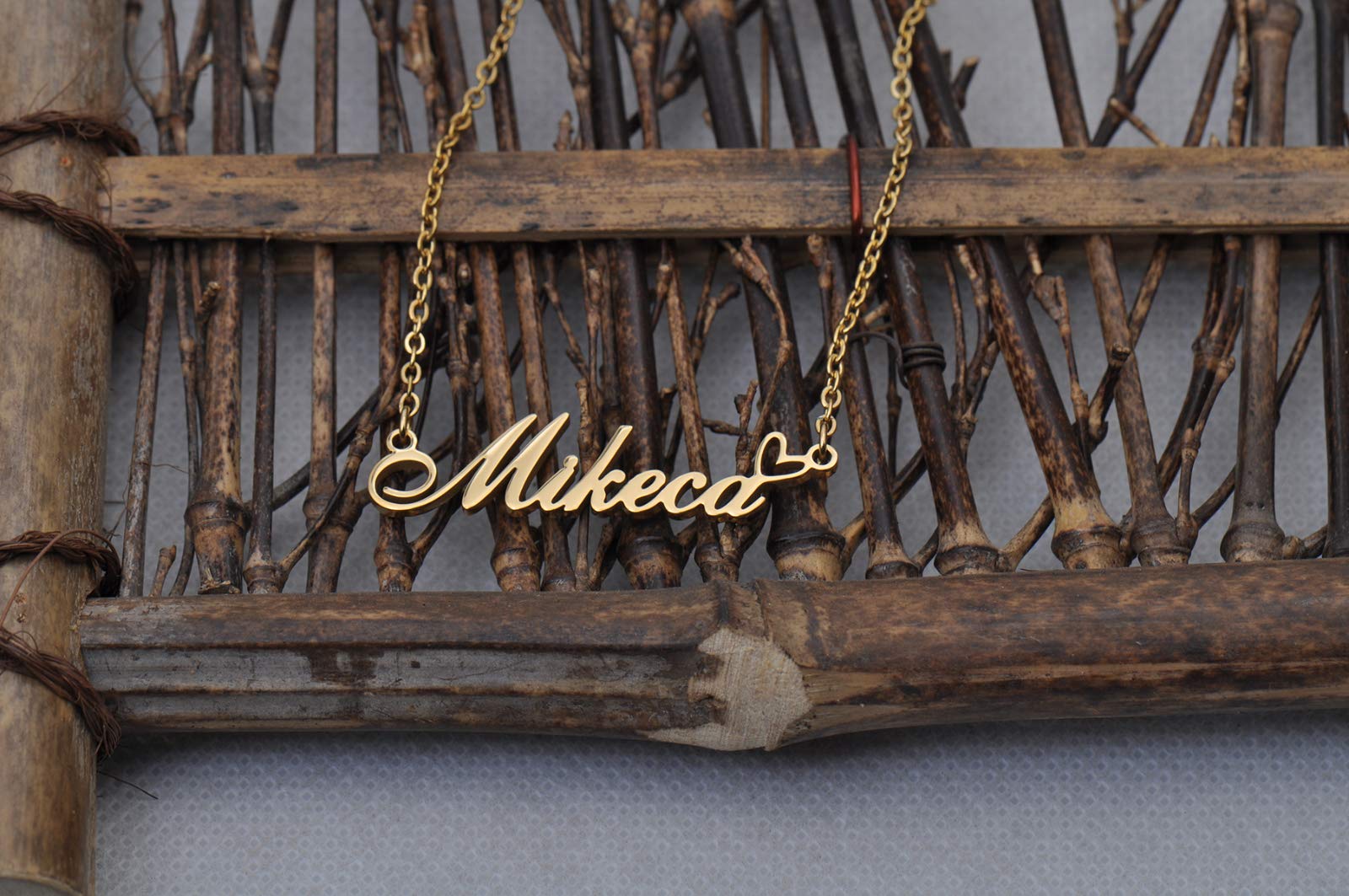 Personalized 18K Gold Plated Custom Name Necklace for Women - Juliet Nameplate Jewelry Gift for Her - Perfect for Birthdays, Anniversaries & Special Occasions