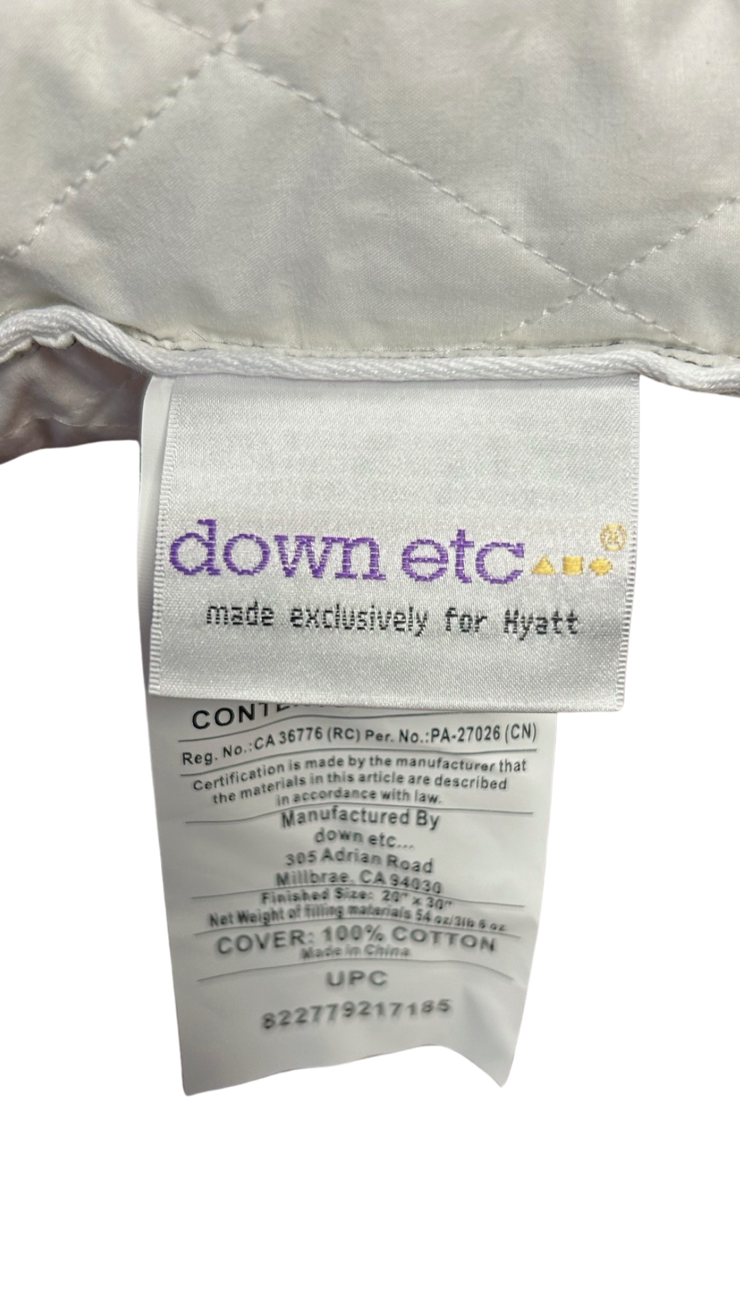 Premium Diamond Support Feather & Down Pillow - Extra Firm Support for Neck & Back Pain Relief - Ideal for Side Sleepers & Stomach Sleepers