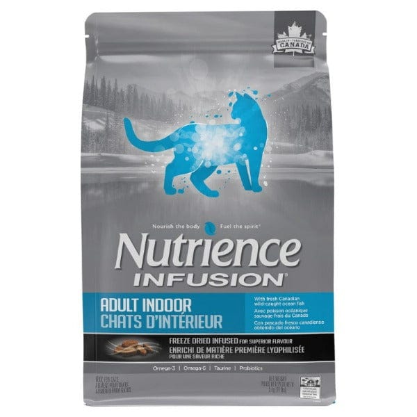 Nutrience Infusion Healthy Adult Indoor Fish Recipe Dry Cat Food 5kg - Premium Nutrition for Indoor Cats, Supports Digestion & Coat Health - Perfect for Daily Feeding & Weight Management