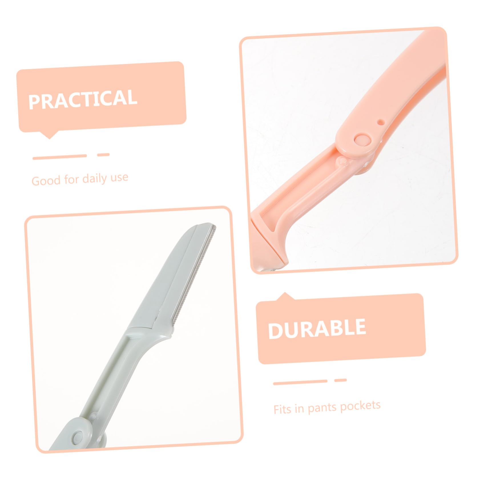 6pcs Women's Facial Razors - Eyebrow & Face Hair Trimmer with Comb - Smooth Skin for Eyebrow Shaping & Peach Fuzz Removal - Perfect for Home & Travel Use