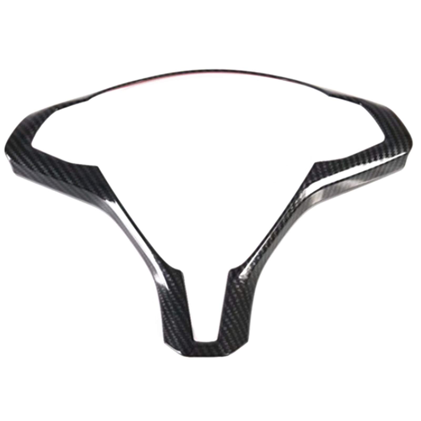 Carbon Fiber Steering Wheel Trim for Tesla Model S & X (2016-2017) - Premium Interior Upgrade with Textured Finish | Enhance Driving Comfort & Style