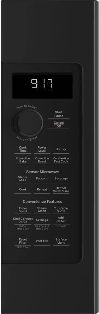 GE Profile PVM9179DRBB 30-Inch Over-the-Range Convection Microwave Oven - Black | Built-in Smart Sensor Cooking, 1.7 cu.ft Capacity | Perfect for Modern Kitchens, Small Spaces & Quick Meal Prep