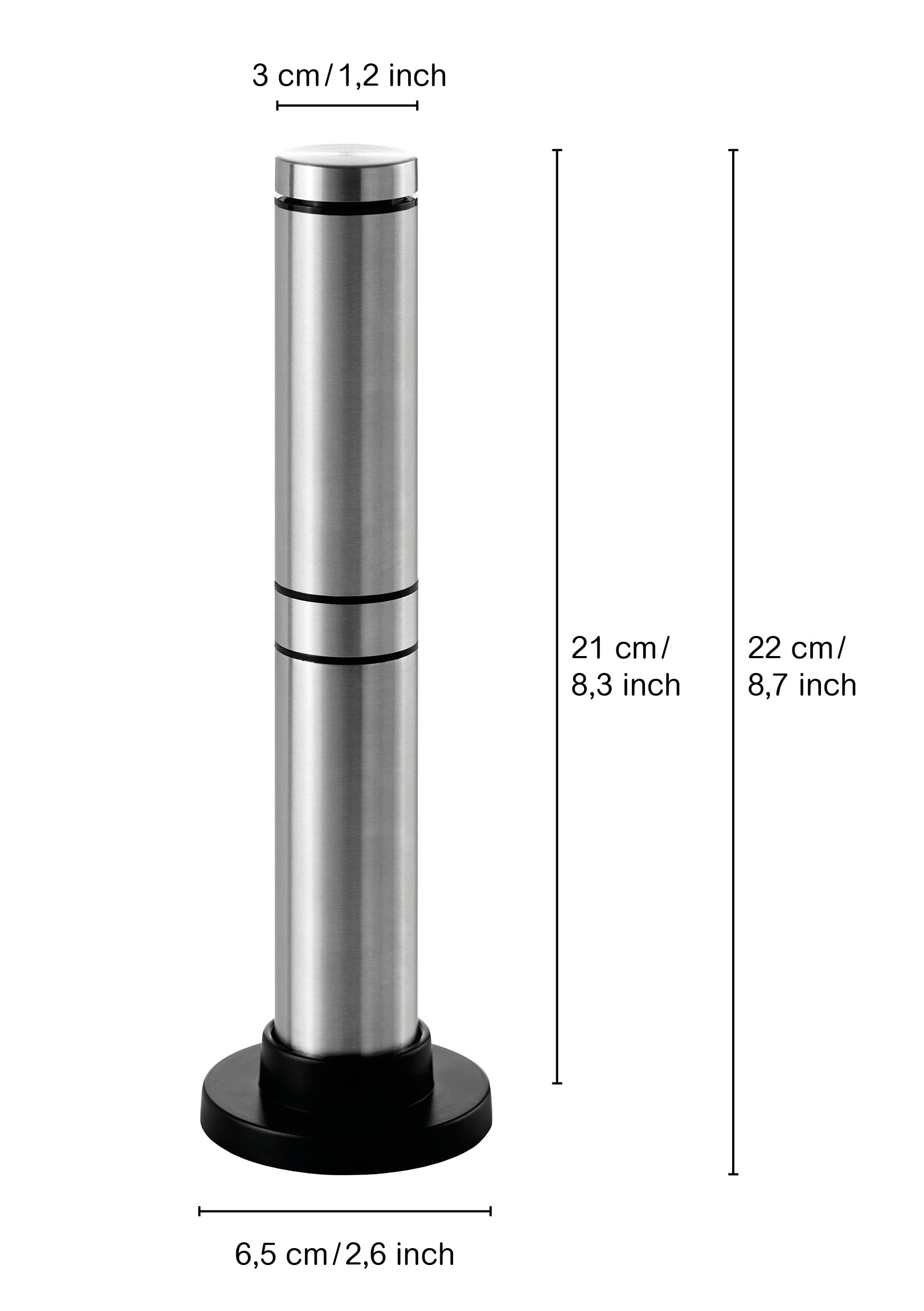 AdHoc Rapido Automatic Milk Frother & Sauce Whisk - Stainless Steel & Black - Perfect for Lattes, Cappuccinos, Hot Chocolate & Dessert Sauces