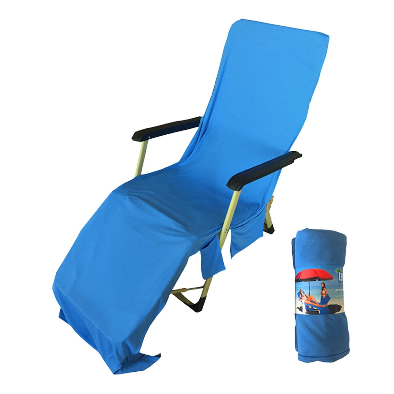 Premium Microfiber Lounge Chair Covers - Waterproof Outdoor Chaise Lounge Cushions for Pool, Beach, Patio & Garden - Soft Sun Lounger Towel Protector for Hotels, Resorts & Backyard Relaxation