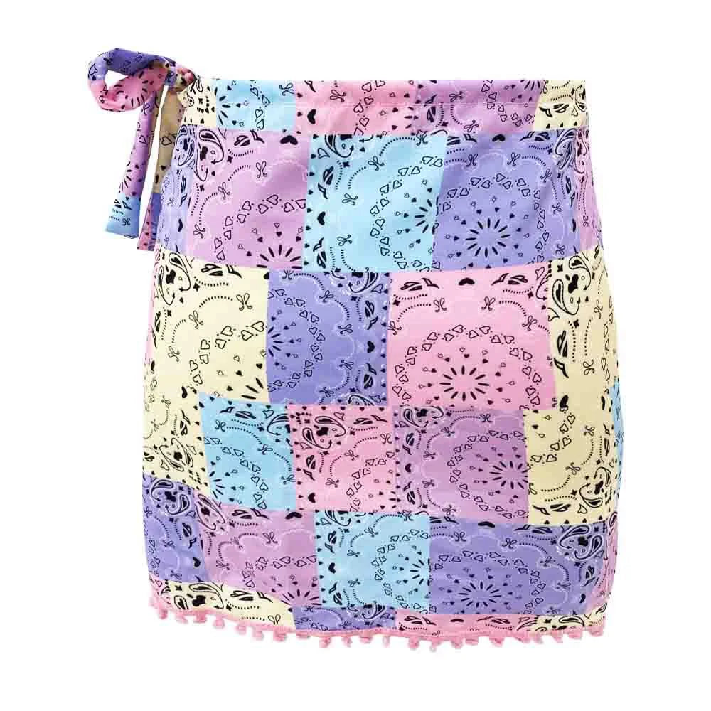 Stylish Pink Candy Love Swim Cover Up Pareo Skirt - Beach Wrap, Poolside Cover, Summer Fashion for Women