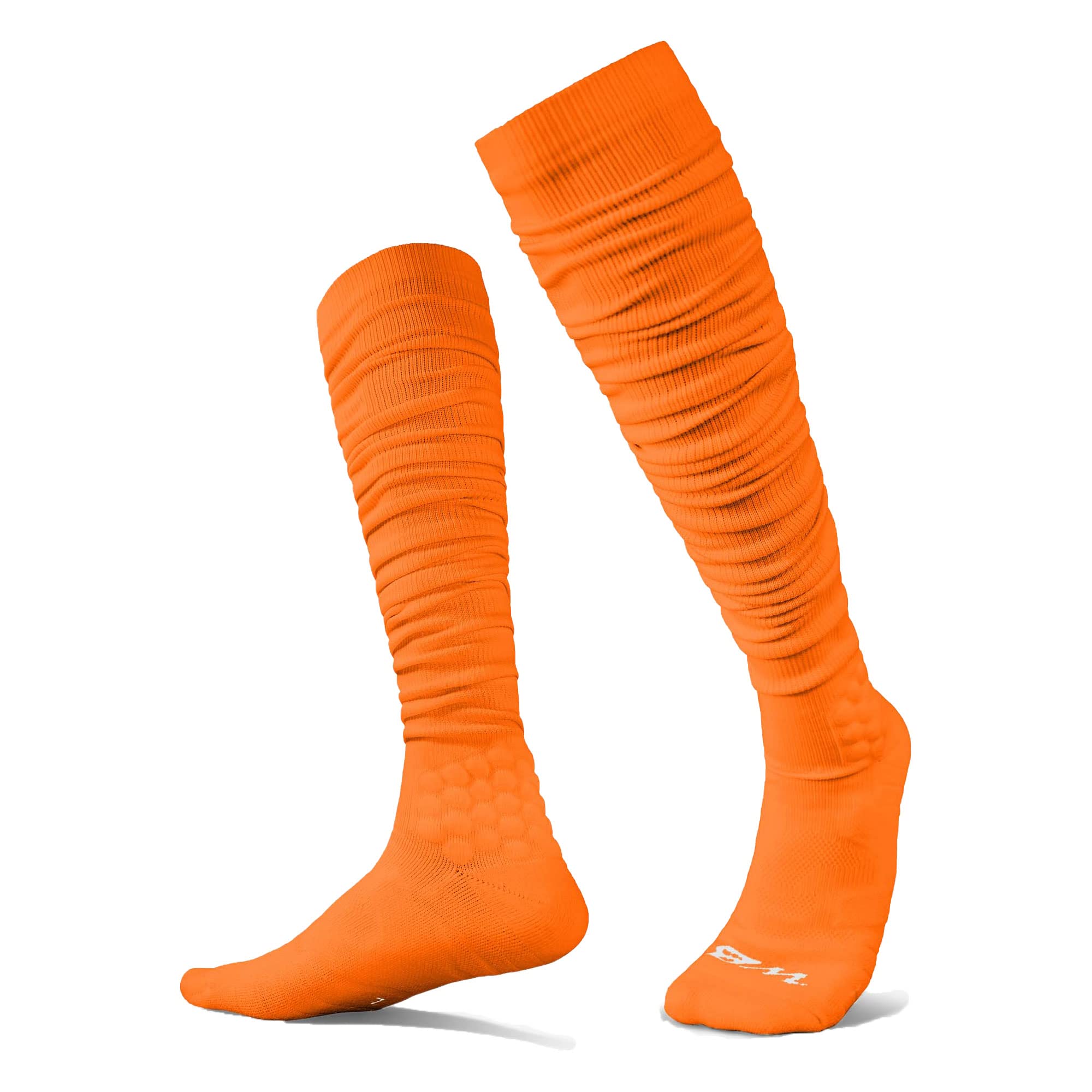 Scrunch Football Socks for Men & Boys - Extra Long Padded Athletic Socks for Soccer, Running & Sports - Comfortable Performance Socks for Training & Games