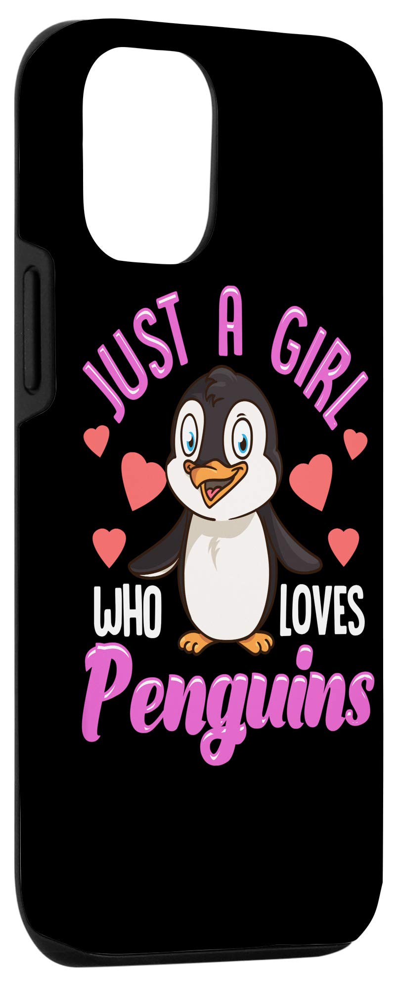 Cute & Funny Fluffy Penguin Phone Case for iPhone 12/12 Pro - Soft Protective Cover with Adorable Penguin Design - Perfect Gift for Penguin Lovers, Girls & Teens - Great for School, Work & Daily Use