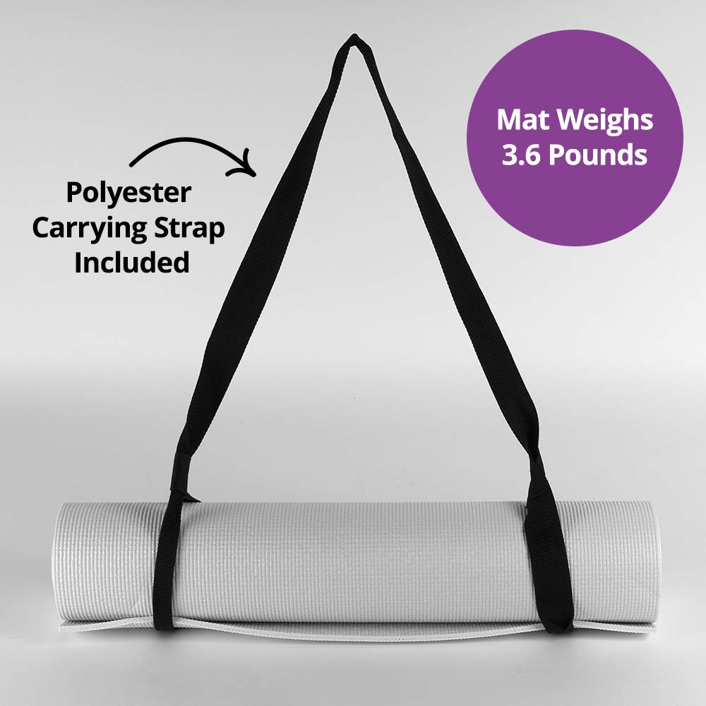 Non-Slip Yoga Mat with Carrying Strap - 24x70 Inch Extra Large Fitness Mat for Yoga, Pilates & Home Workouts - CANVAS ON DEMAND Moon Chart II Design - Perfect for Gym, Studio & Travel