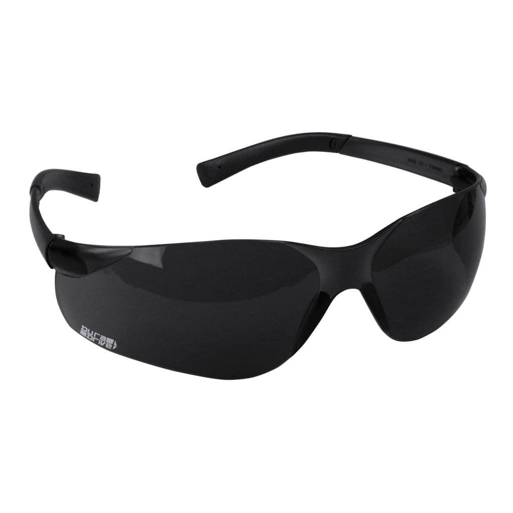 DuraDrive Smoked Lens Safety Glasses - ANSI Z87.1 Certified, Anti-Fog, UV Protection for Construction, Woodworking & Outdoor Activities