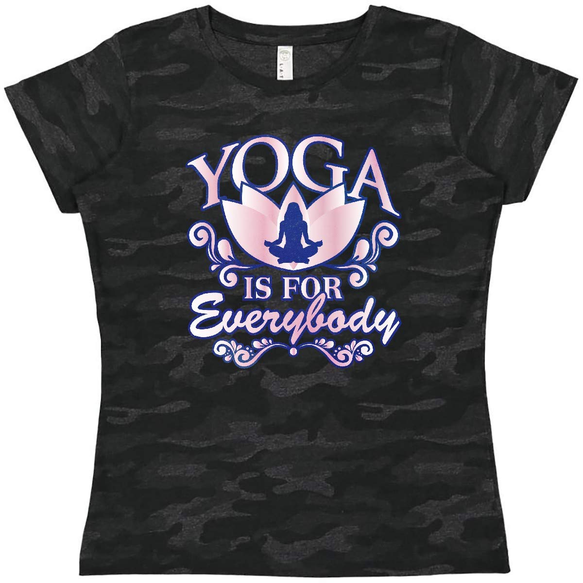 Inktastic Women's Yoga Meditation Exercise T-Shirt - Comfortable Workout & Relaxation Tee for Yoga, Gym, and Daily Wear