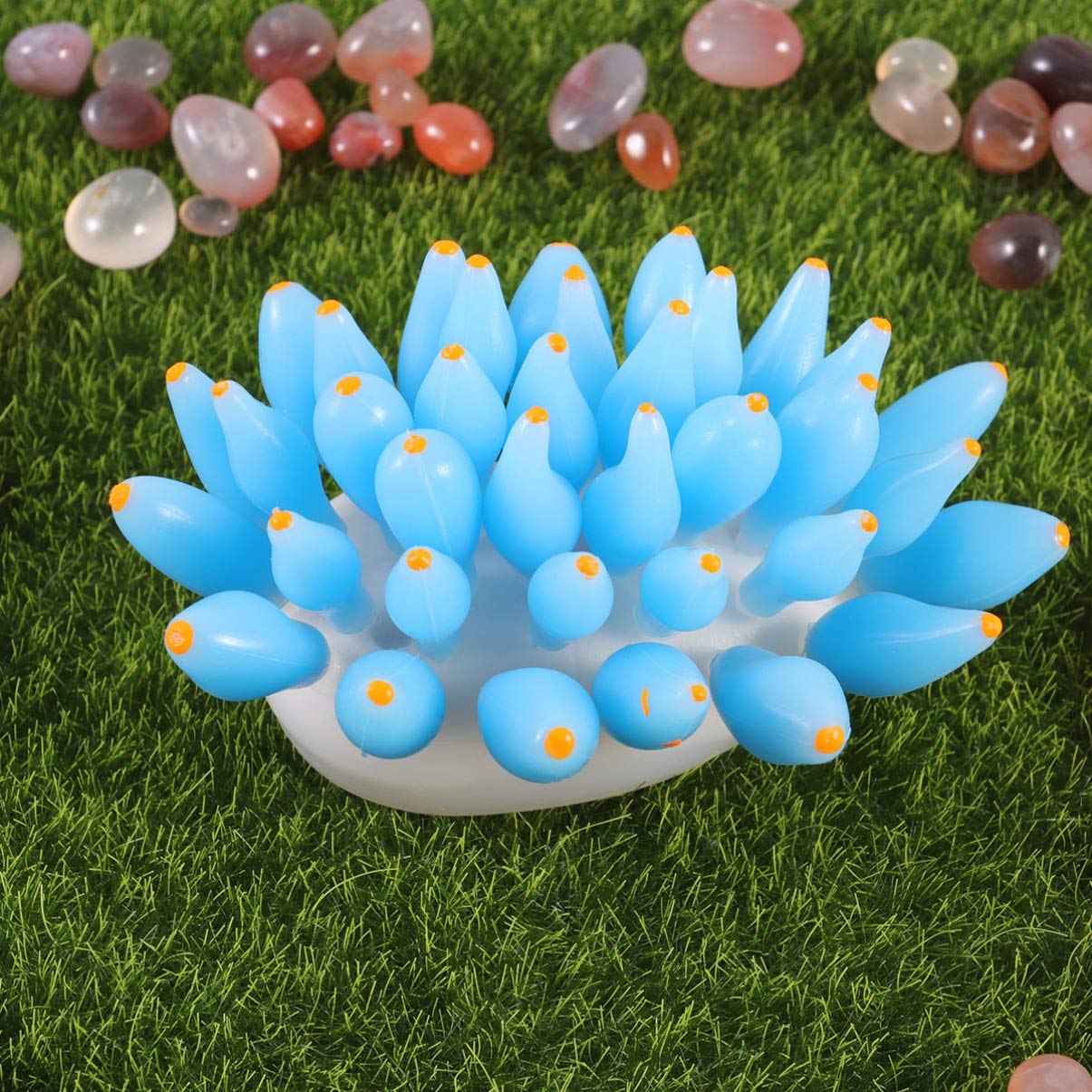 Balacoo Blue Glowing Artificial Coral Decoration for Betta Fish Tanks - Aquarium Plants & Ornaments with LED Glow Effect - Perfect for Home, Office & Kids Aquarium Decor