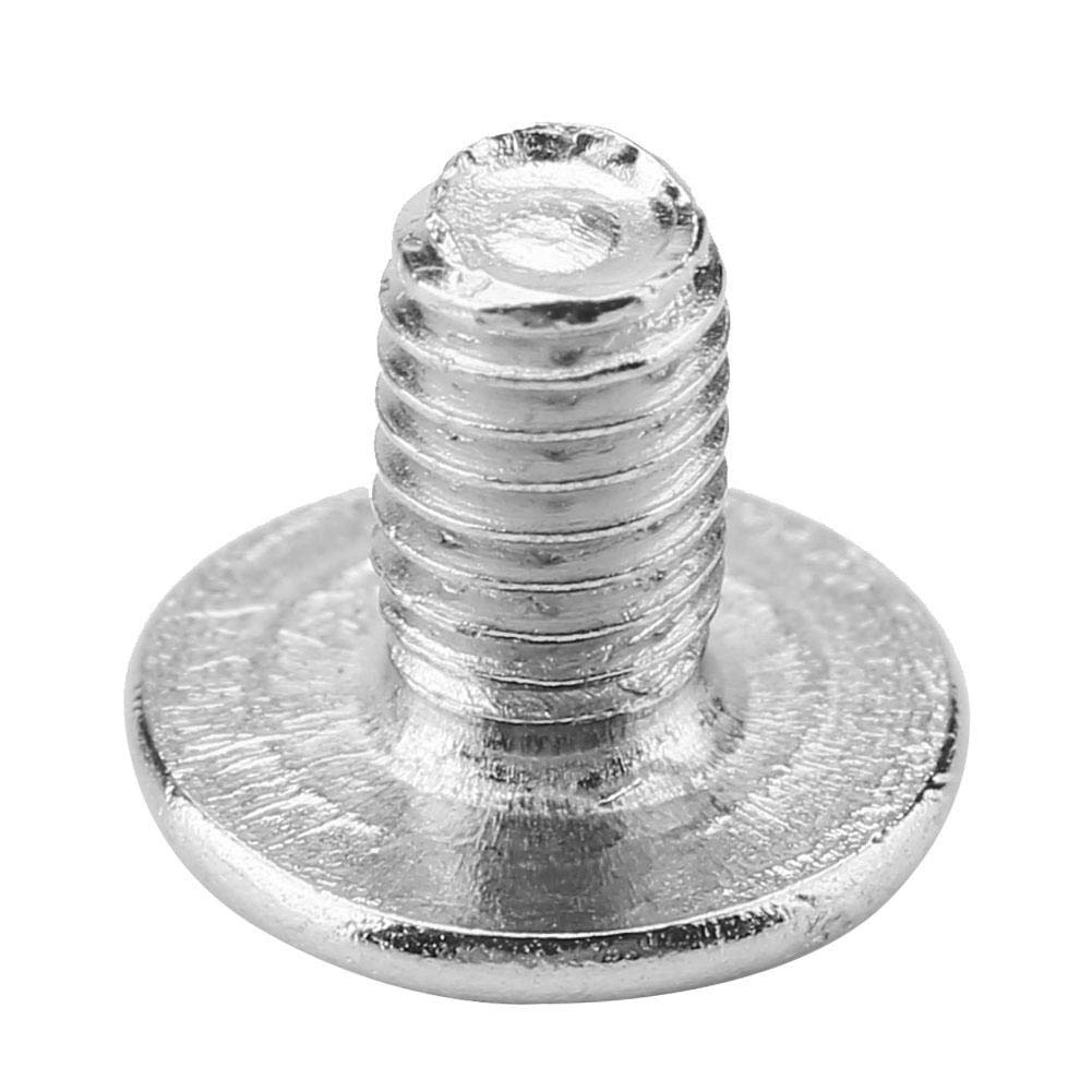10PCS/Set Brass Rivet Studs Screw Back Round Ring Head Leathercraft Parts for Bags, Belts, Shoes & DIY Leather Projects - Perfect for Leather Crafting, Handmade Accessories & Fashion Design (2 Sets)