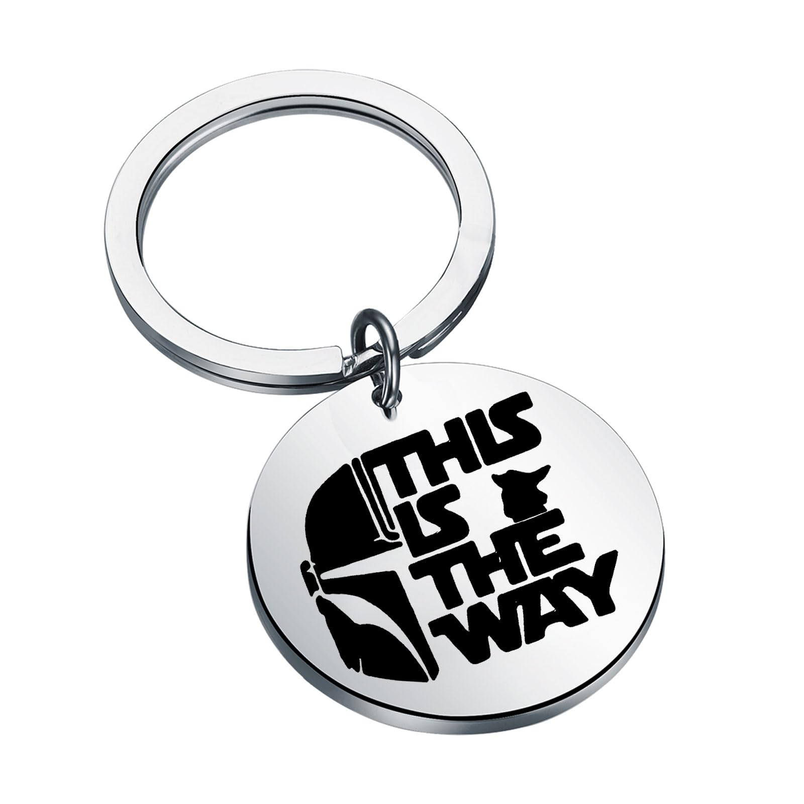 The Way Mandalorian Inspired Keychain - Star Wars TV Series Fans Gift, Jedi Jewelry for Movie Lovers | Perfect for Cosplay, Collectibles & Everyday Carry
