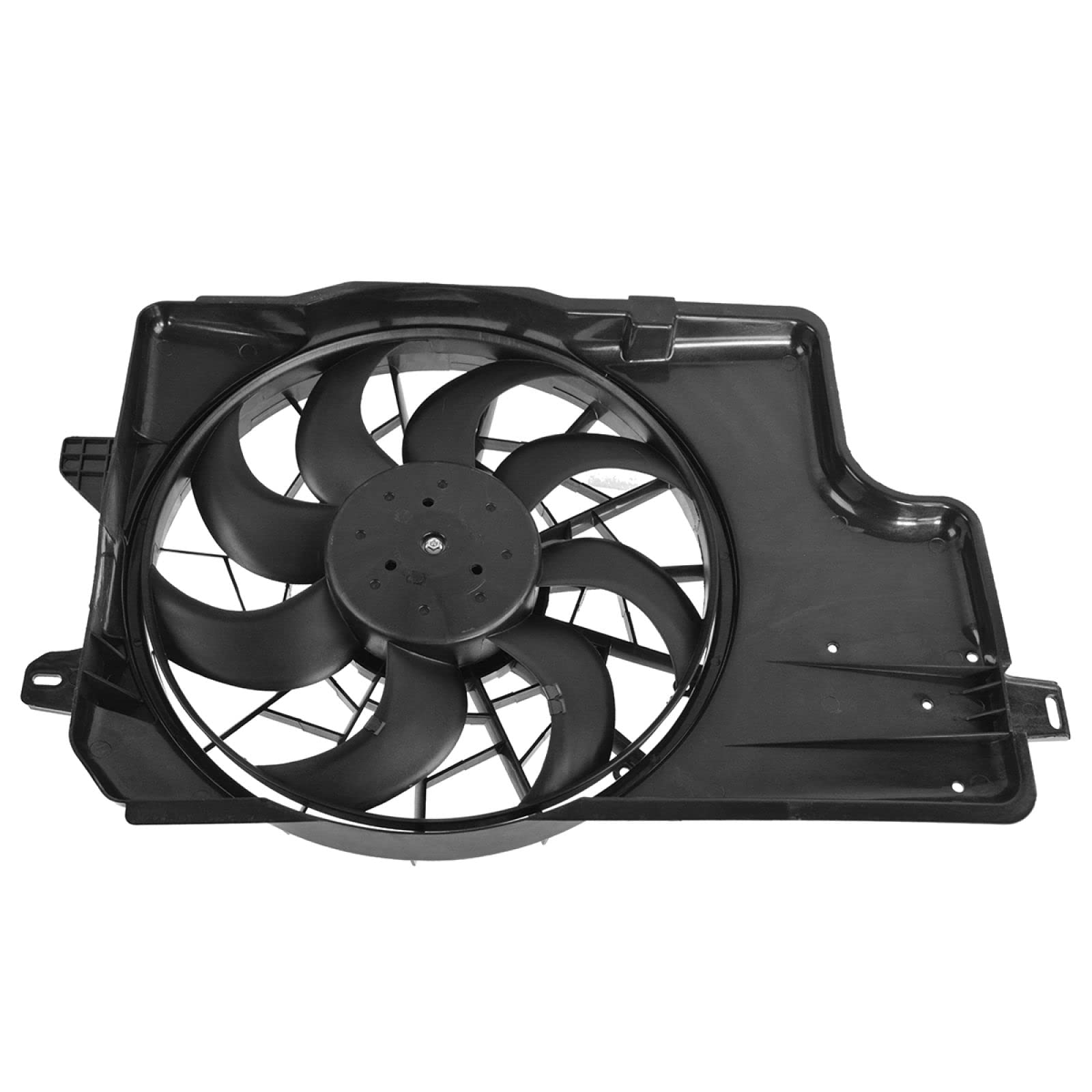 TRQ Radiator Cooling Fan Assembly Compatible with 1994-1996 Ford Mustang 3.8L V6 - FO3115129 Replacement Part - Perfect for Engine Overheating Prevention & Summer Driving