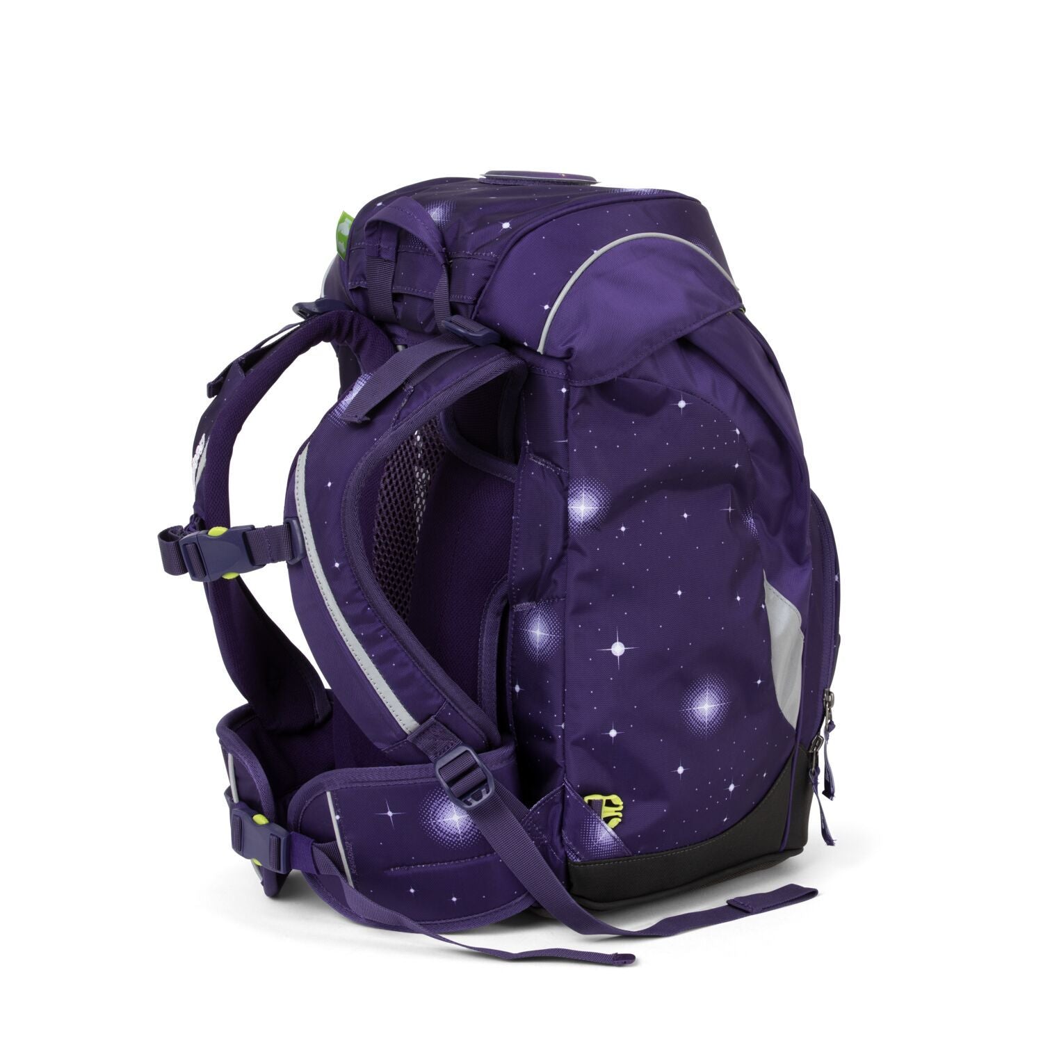 Ergobag Prime School Backpack - Beargasus Purple Galaxy Edition for Kids | Lightweight, Durable & Ergonomic Design | Perfect for School, Travel & Outdoor Adventures