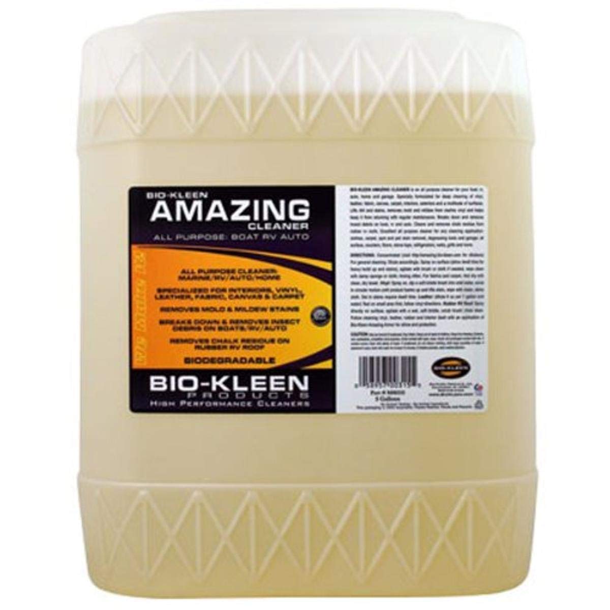 Biokleen BIO-KLEEN All-Purpose Cleaner Concentrate - 5 Gallon Bulk Size for Commercial & Industrial Cleaning | Eco-Friendly, Non-Toxic Degreaser for Floors, Kitchens, Garages & More