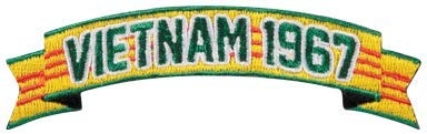 Authentic Vietnam 1967 Tab Patch with Glue Back | MEDALS OF AMERICA Since 1976 | Military Collectible, Reenactment & Display Memorabilia