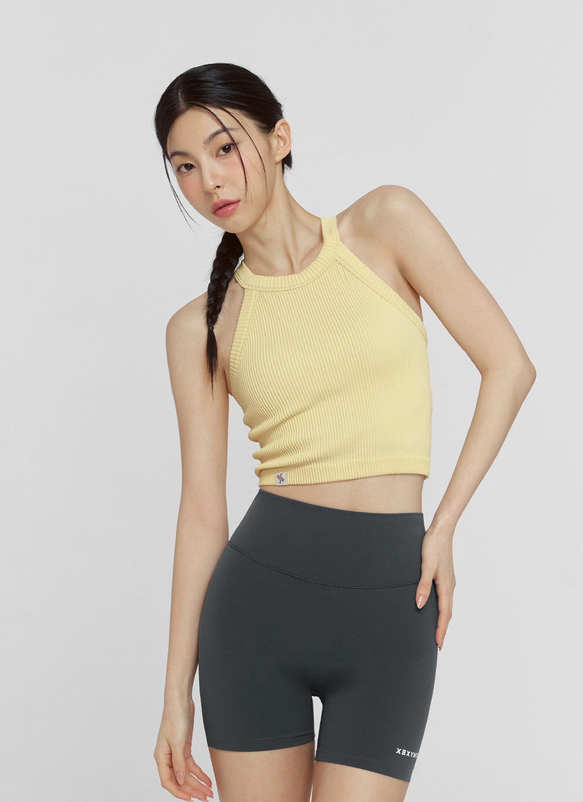 Stylish Ribbed Seamless Halter Neck Crop Top for Women | Trendy Summer Fashion | Perfect for Beach, Party & Casual Outfits