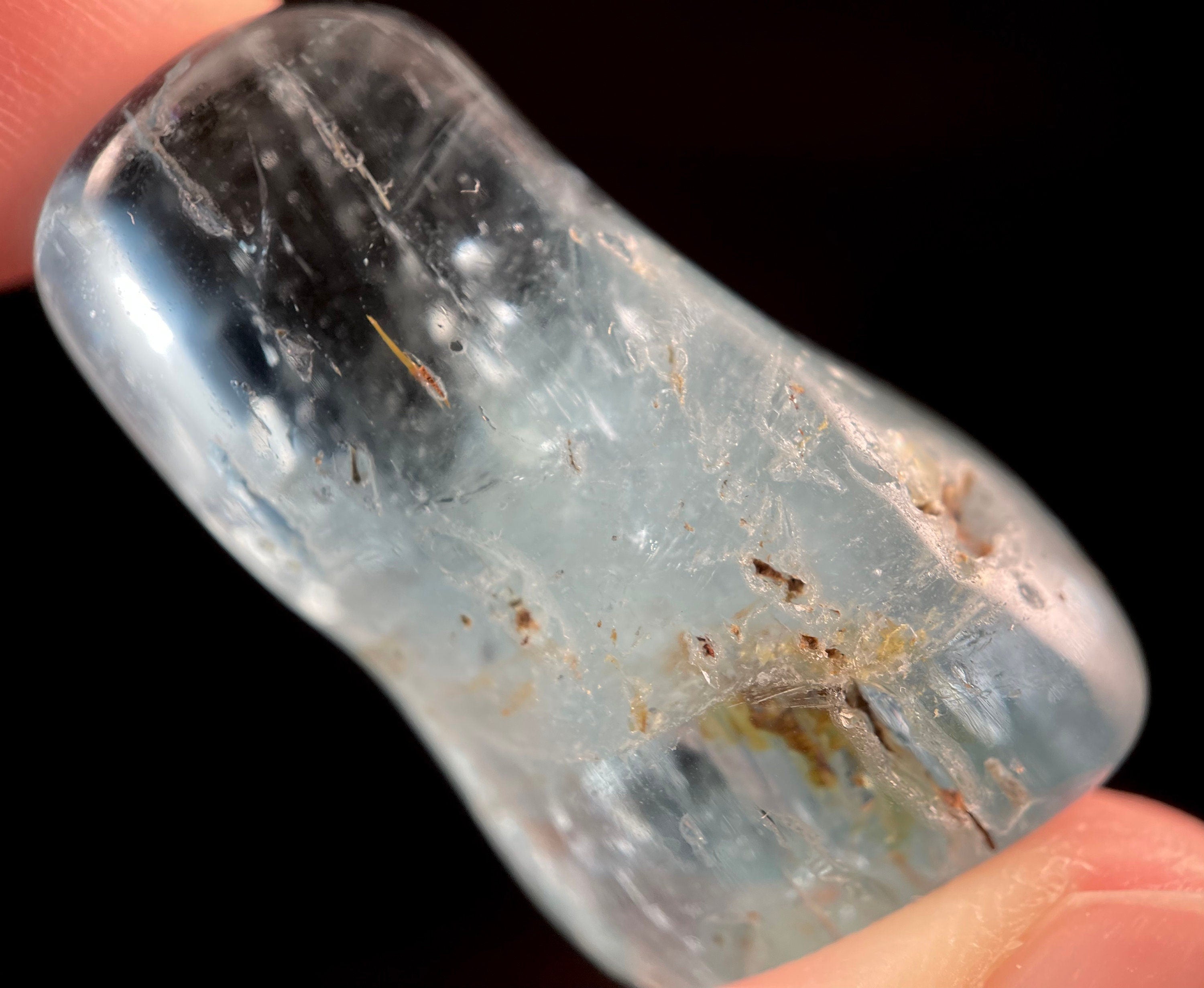 Premium AAA Grade Aquamarine Tumbled Stone - Natural Healing Crystal for Birthstone Jewelry, Meditation & Energy Balancing | Self Care, Chakra Healing & Spiritual Gifts
