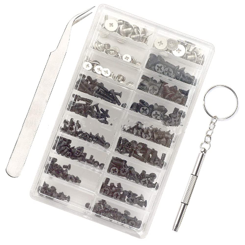 Lodokdre 355Pcs PC Screws Assorted Set - M2, M2.5, HDD, M.2 SSD Screws for Universal Laptop & Computer Repair - Ideal for DIY PC Builds and Hardware Maintenance