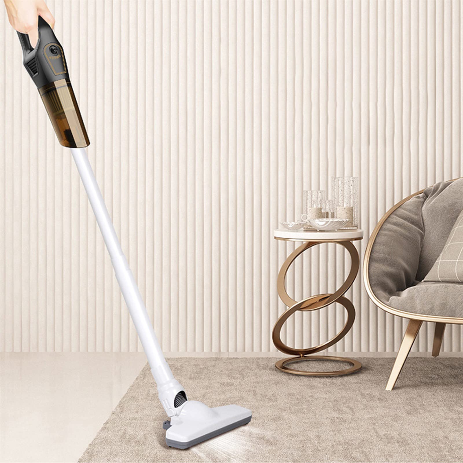 3-Speed Cordless Stick Vacuum Cleaner - Lightweight, Quiet with 30 Min Runtime - Perfect for Carpet, Hardwood Floors & Pet Hair - Ideal for Home, Office & Car Cleaning