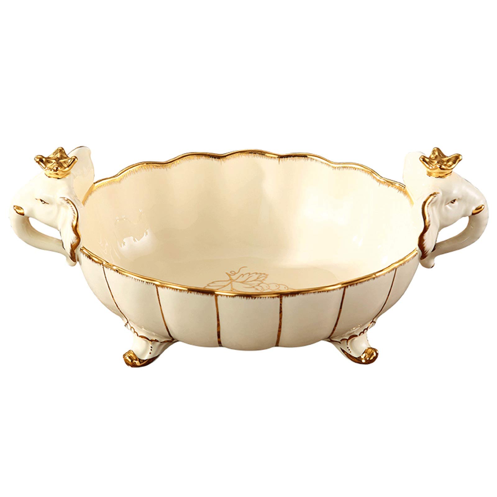 European Style Fruit Bowl - Elegant Kitchen Countertop & Table Serving Bowl for Fruits, Vegetables, Snacks | Perfect for Dining, Entertaining & Home Decor
