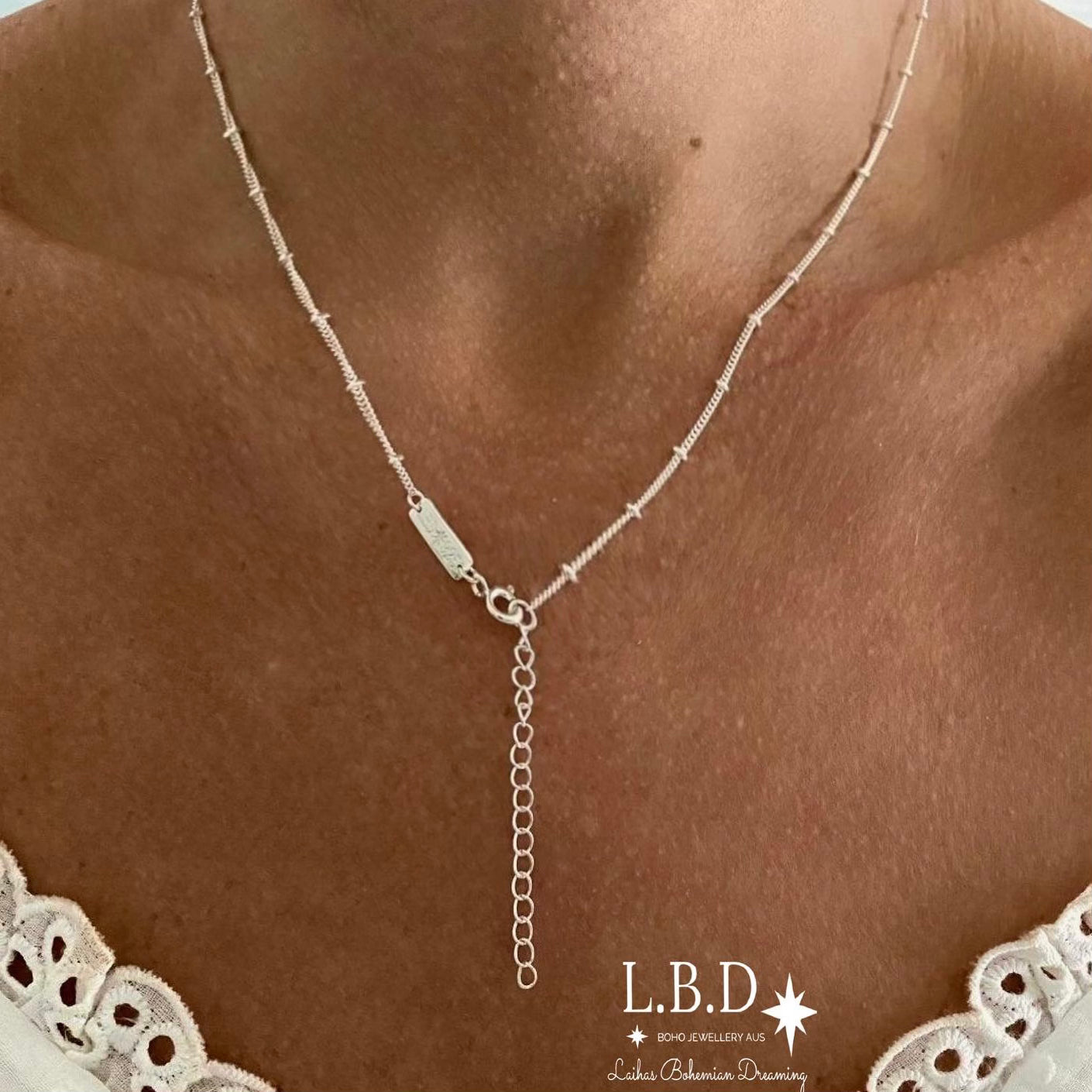 Laihas Mini Classic Chic Raindrop Rhodochrosite Necklace for Women - Elegant Rose Stone Jewelry Gift for Birthday, Anniversary & Valentine's Day - Perfect for Daily Wear, Office & Special Occasions