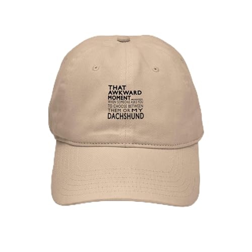 Khaki - Awkward Dachshund Dog Designs Cap