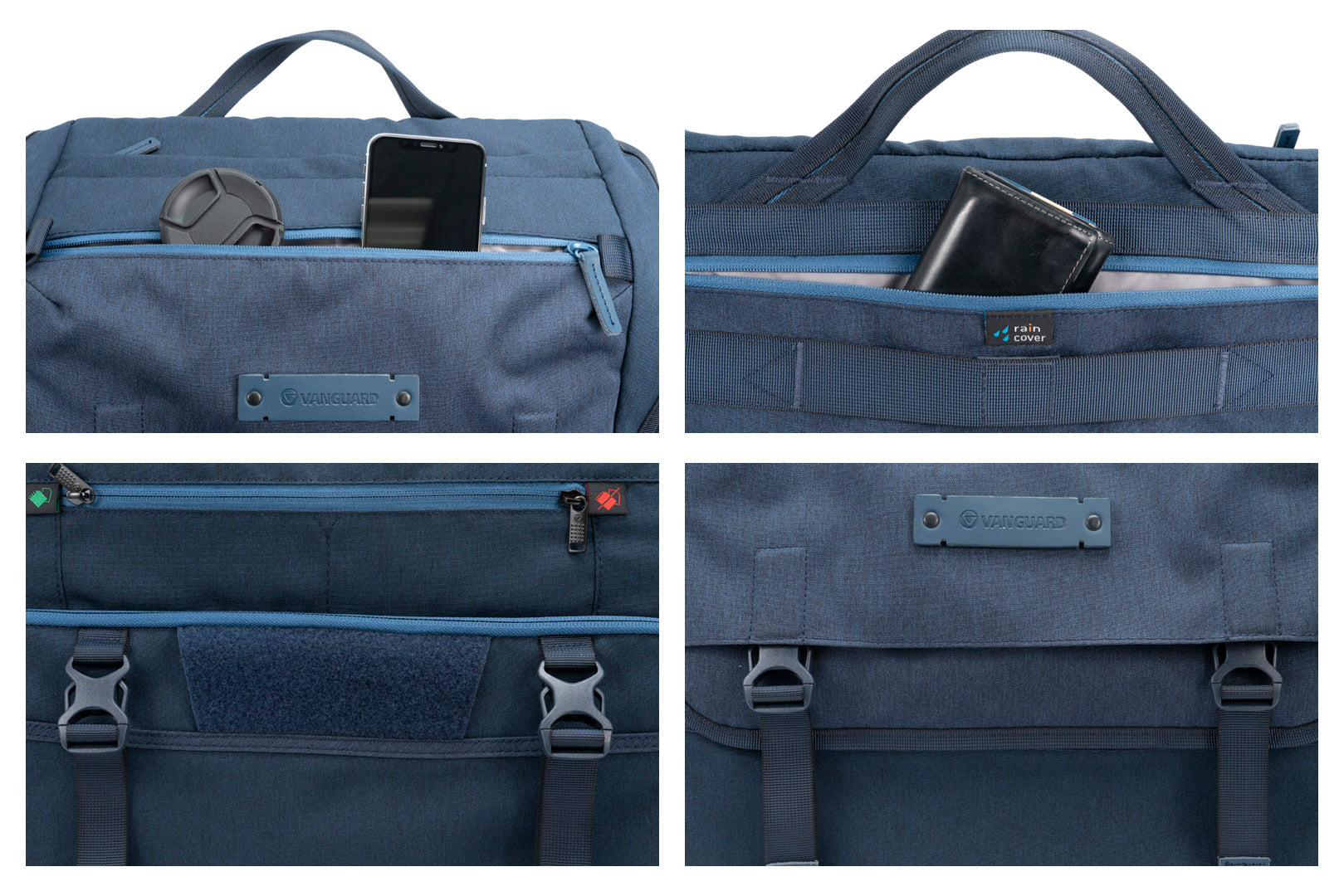 VEO RANGE 38 NV Messenger Camera Bag - Waterproof DSLR Shoulder Bag for Photographers, Navy Blue - Perfect for Travel, Hiking & Outdoor Photography