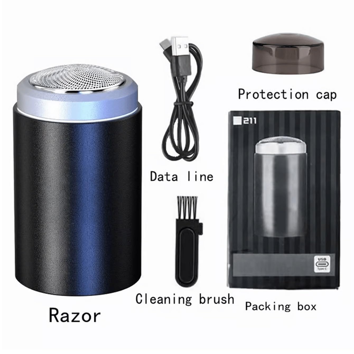 2024 Newest Mini Portable Electric Shaver for Men & Women - Waterproof Rechargeable Travel Razor with Powerful Motor - Perfect for Home, Office & On-The-Go Shaving (1pc)