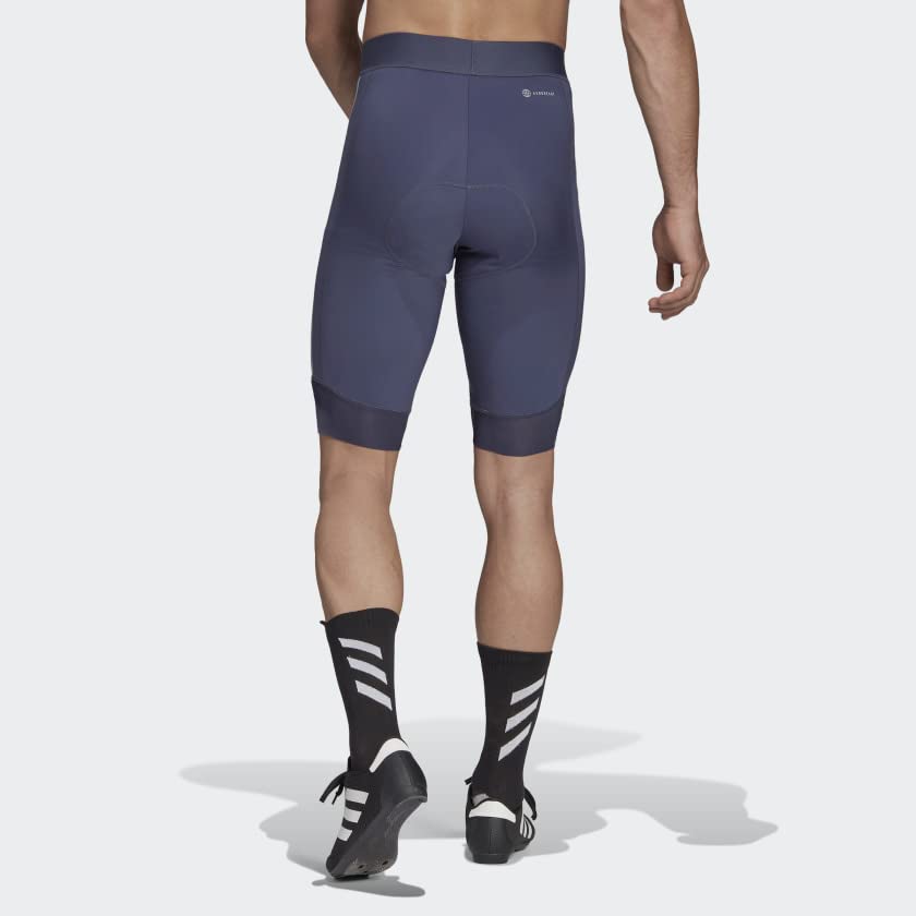 adidas Men's H59846 Cycling Shorts - Shadow Navy/Magic Gray - Breathable & Comfortable for Biking, Running & Gym Workouts