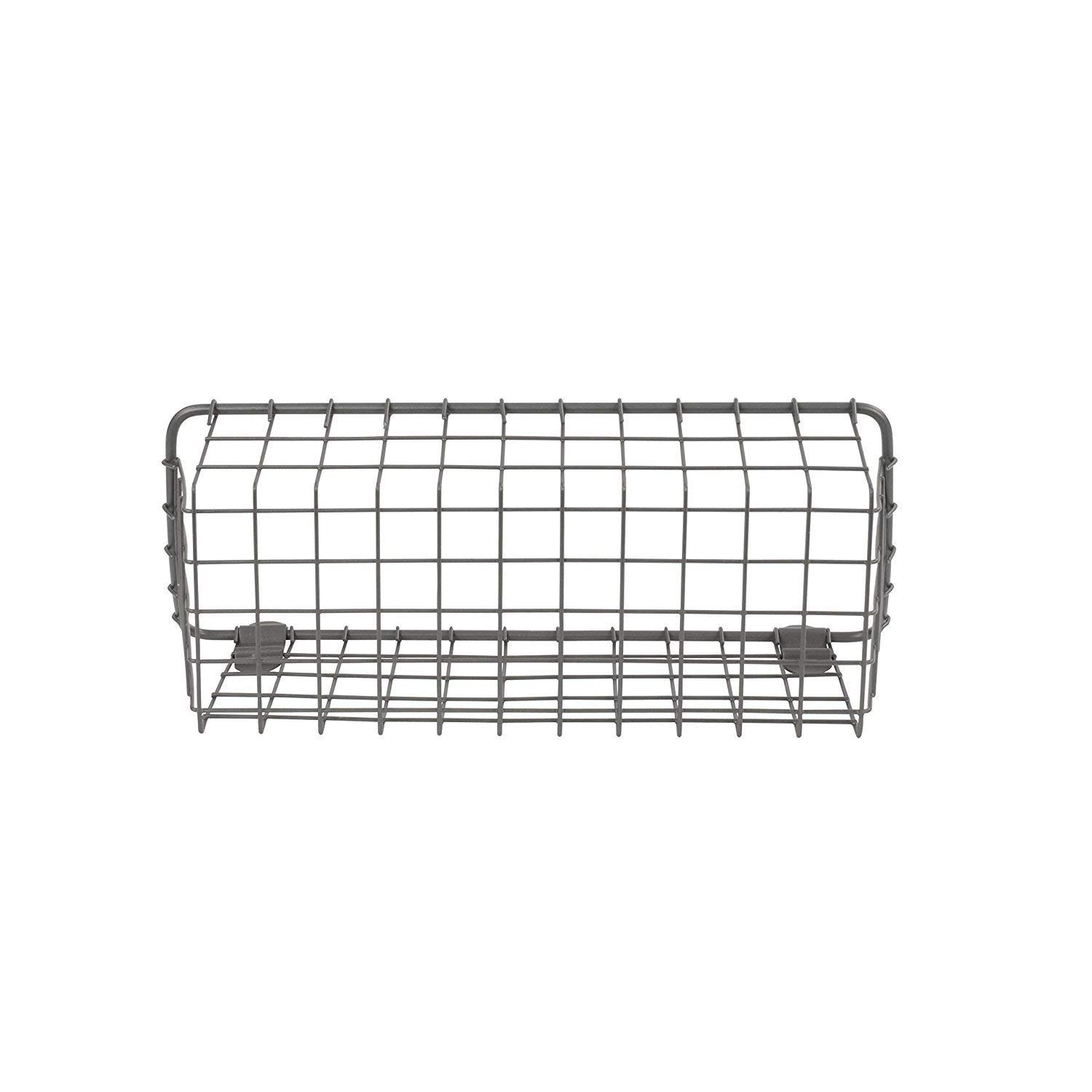 Vintage Wall Basket - Industrial Gray for Home & Office Storage