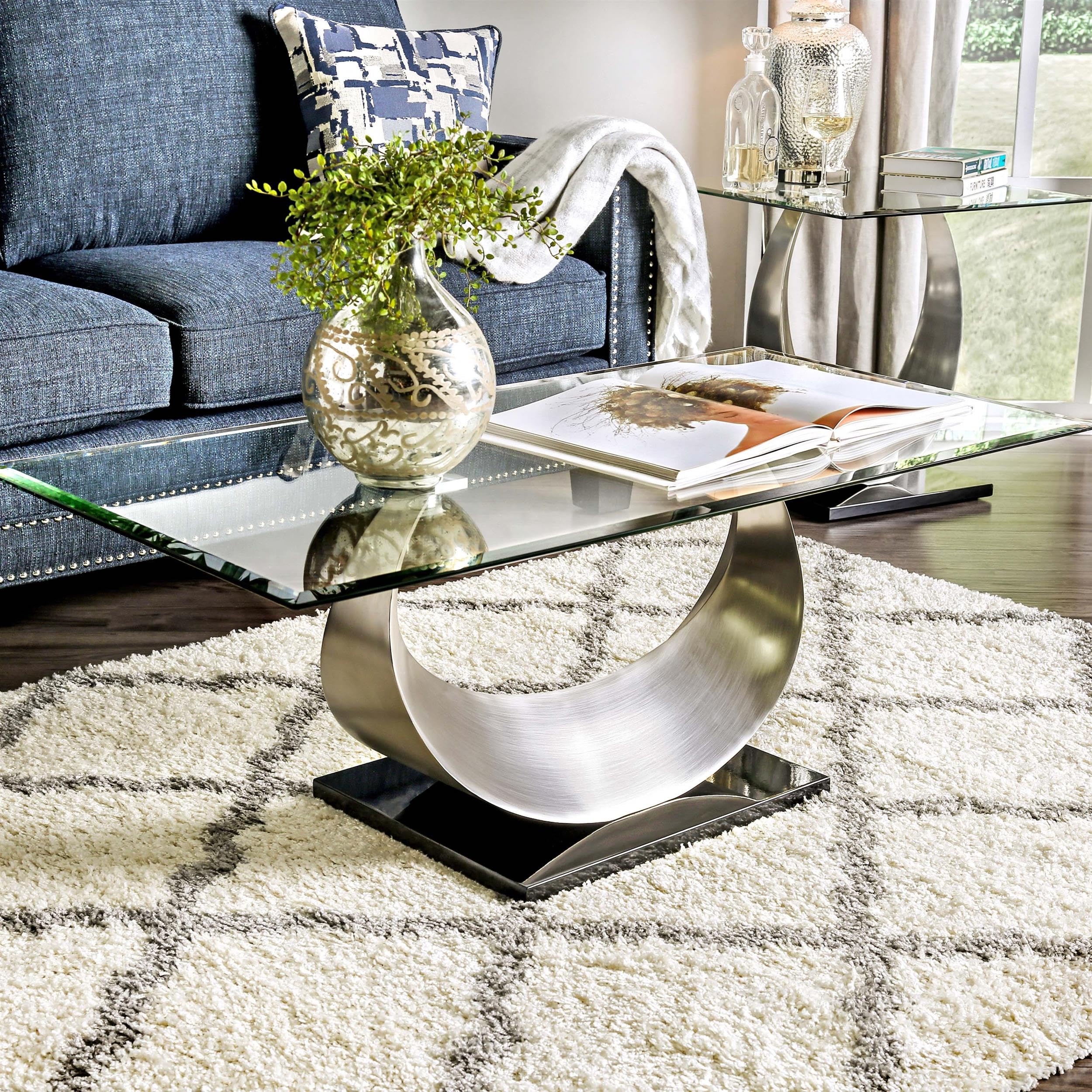 Odette Modern Coffee Table - Contemporary Style Living Room Furniture for Home Decor - Perfect for Small Spaces, Apartments & Lounge Areas