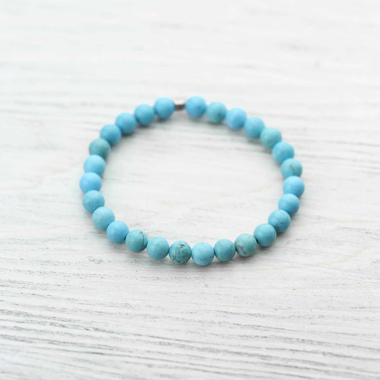 Authentic Healing Turquoise Bracelet for Women & Men | Natural Stone Beaded Jewelry for Meditation, Yoga & Spiritual Wellness