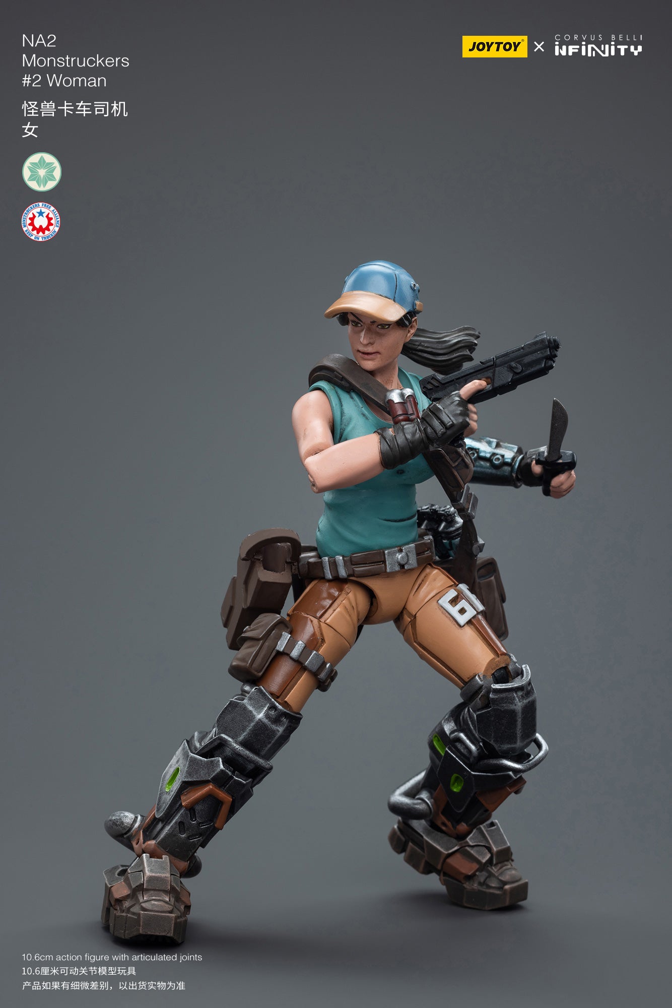 JOYTOY 3.75 Inch Action Figure - Infinity NA2 Monstruckers #2 Female Collectible Toy for Adults | Perfect for Display, Collection, and Role-Playing Games