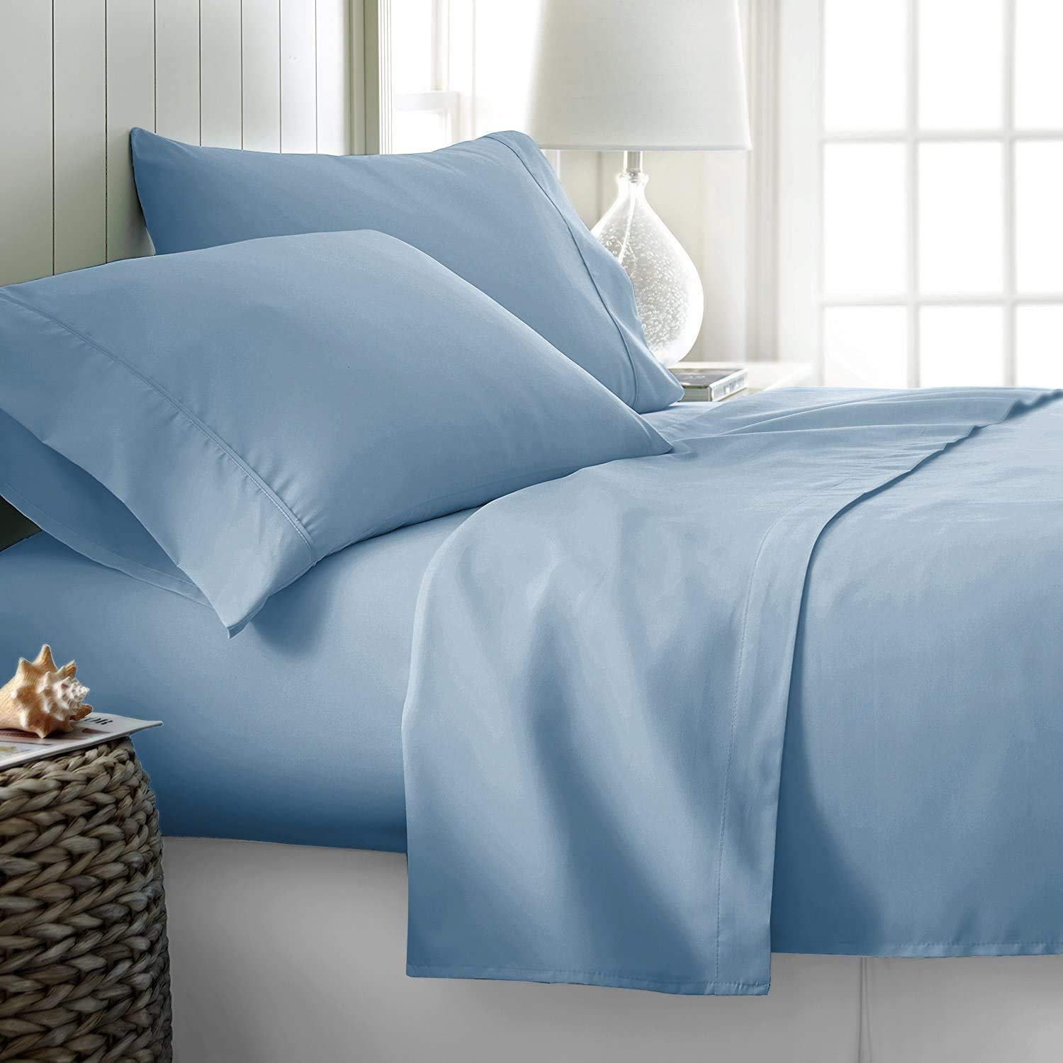 Luxury 800 Thread Count 100% Egyptian Cotton Twin XL Sheets Set - 4 Piece Deep Pocket Bedding for 18