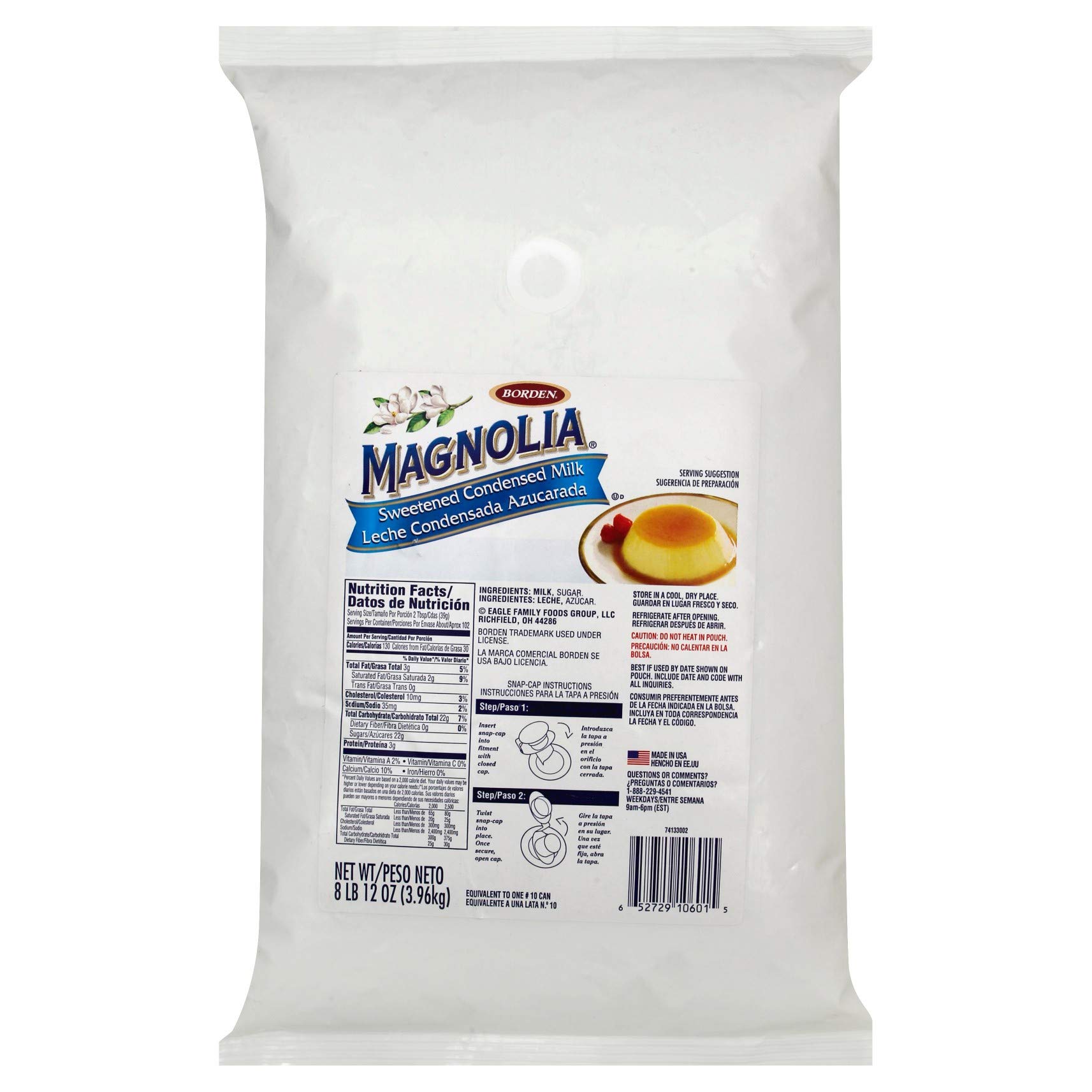 Eagle Brand Sweetened Condensed Milk 140oz (3-Pack) - Bulk Baking Supply for Desserts, Coffee & Homemade Ice Cream