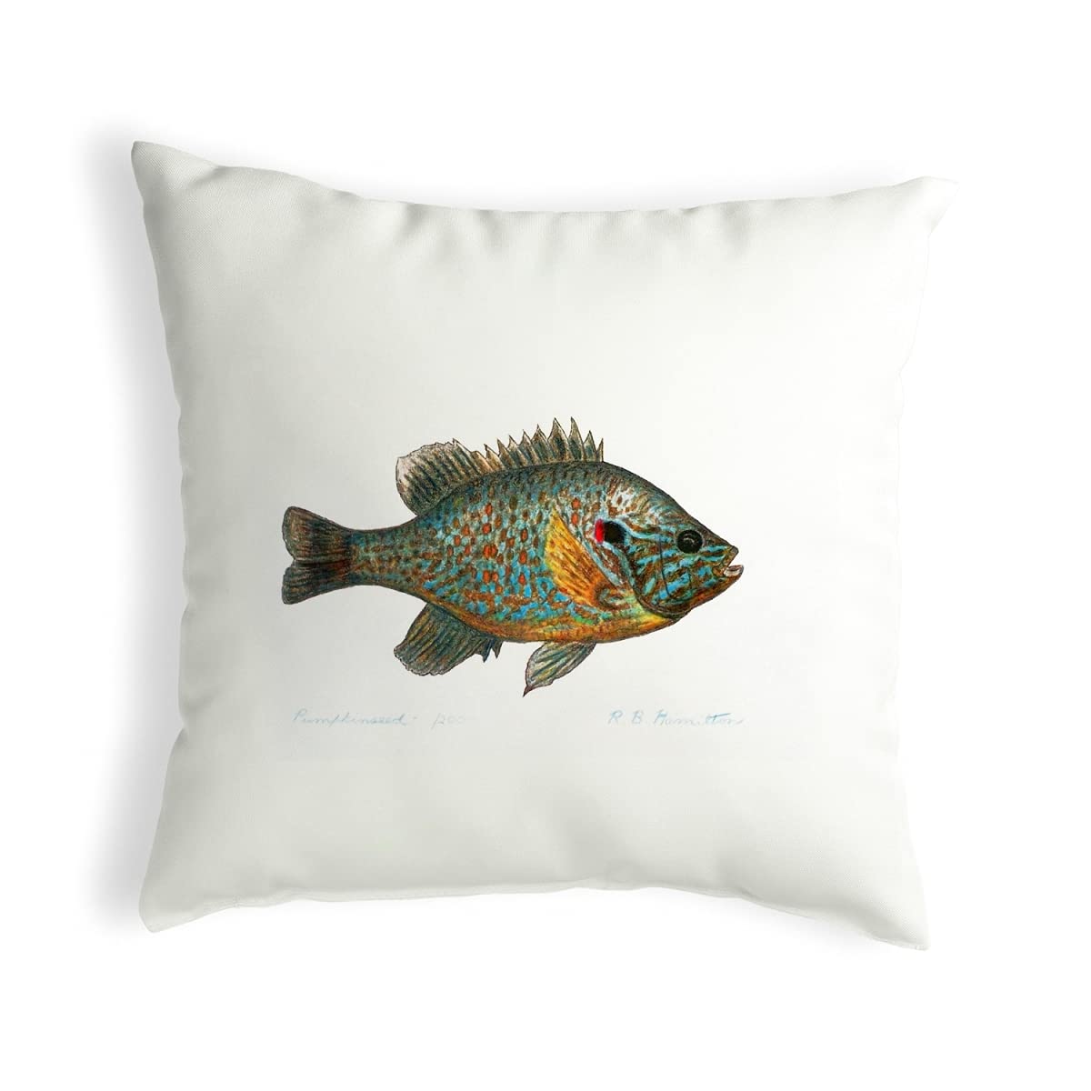 Betsy Drake NC021 18x18 Inch Decorative Throw Pillow - Multi-Color Boho Chic Cushion for Sofa, Bed, Living Room & Home Decor
