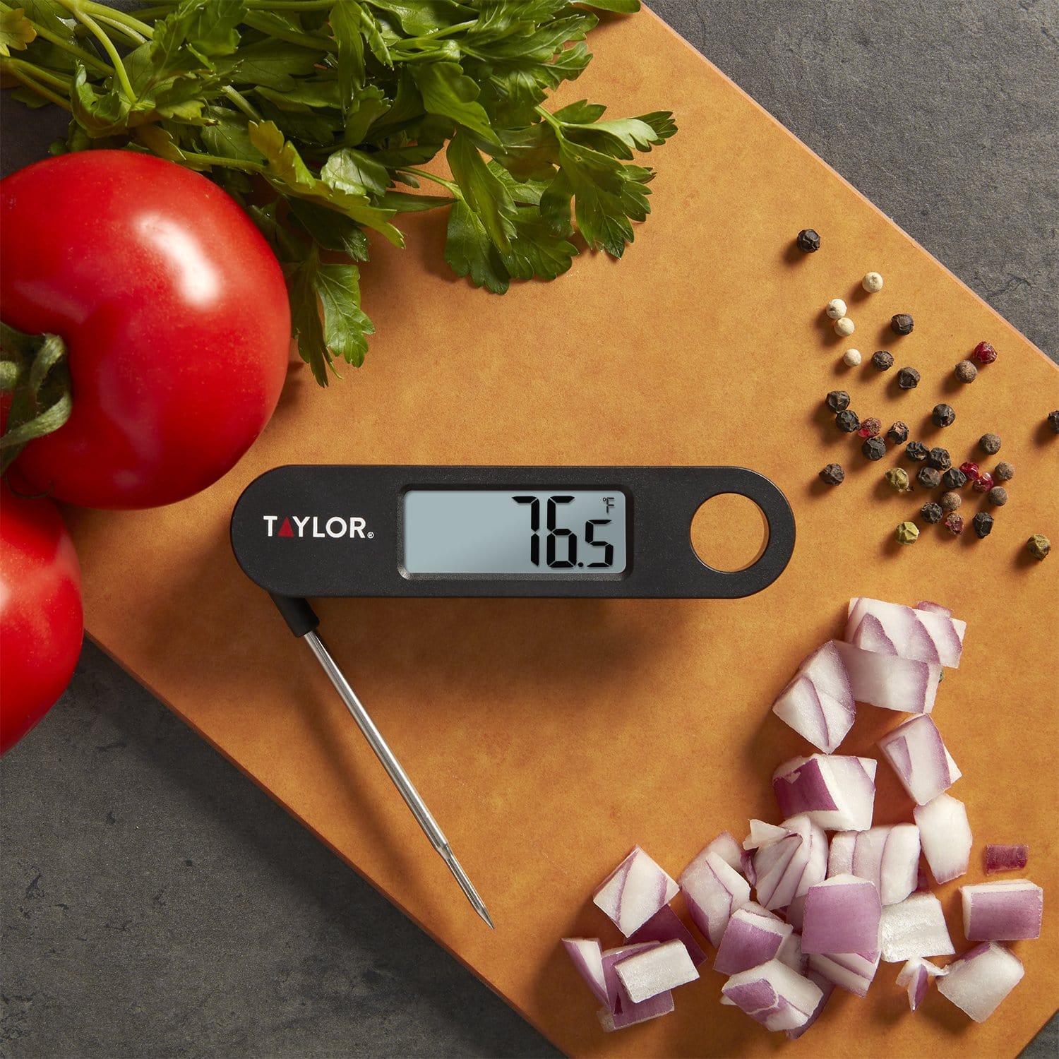 Digital Folding Thermometer for Cooking, Grilling & Baking - Instant Read Food Thermometer with Backlit LCD Display - Perfect for Meat, Candy, Deep Fry & Home Kitchen Use