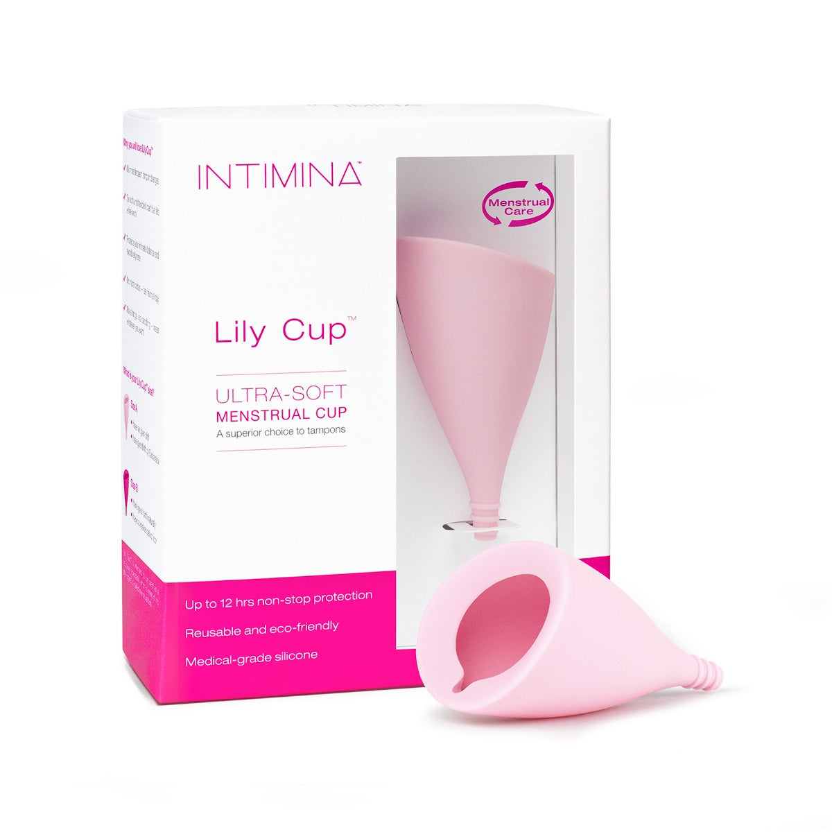 Intimina Lily Cup Size A - Reusable Menstrual Cup for Women, Soft & Comfortable Period Cup - Ideal for Active Lifestyles, Travel & Eco-Friendly Period Care