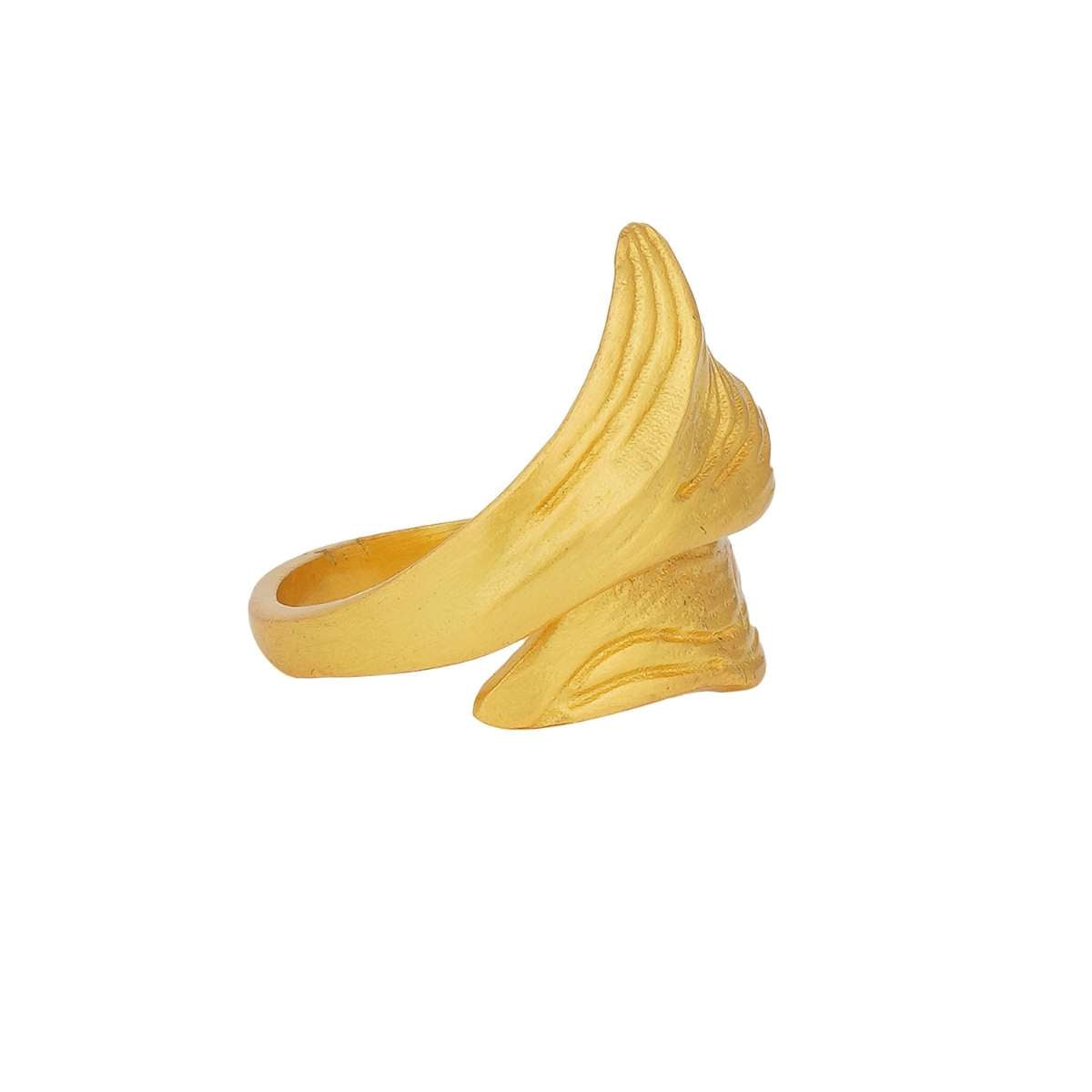 Bold in Gold Goldtone Statement Ring - Elegant Fashion Jewelry for Women, Perfect for Parties, Weddings & Special Occasions