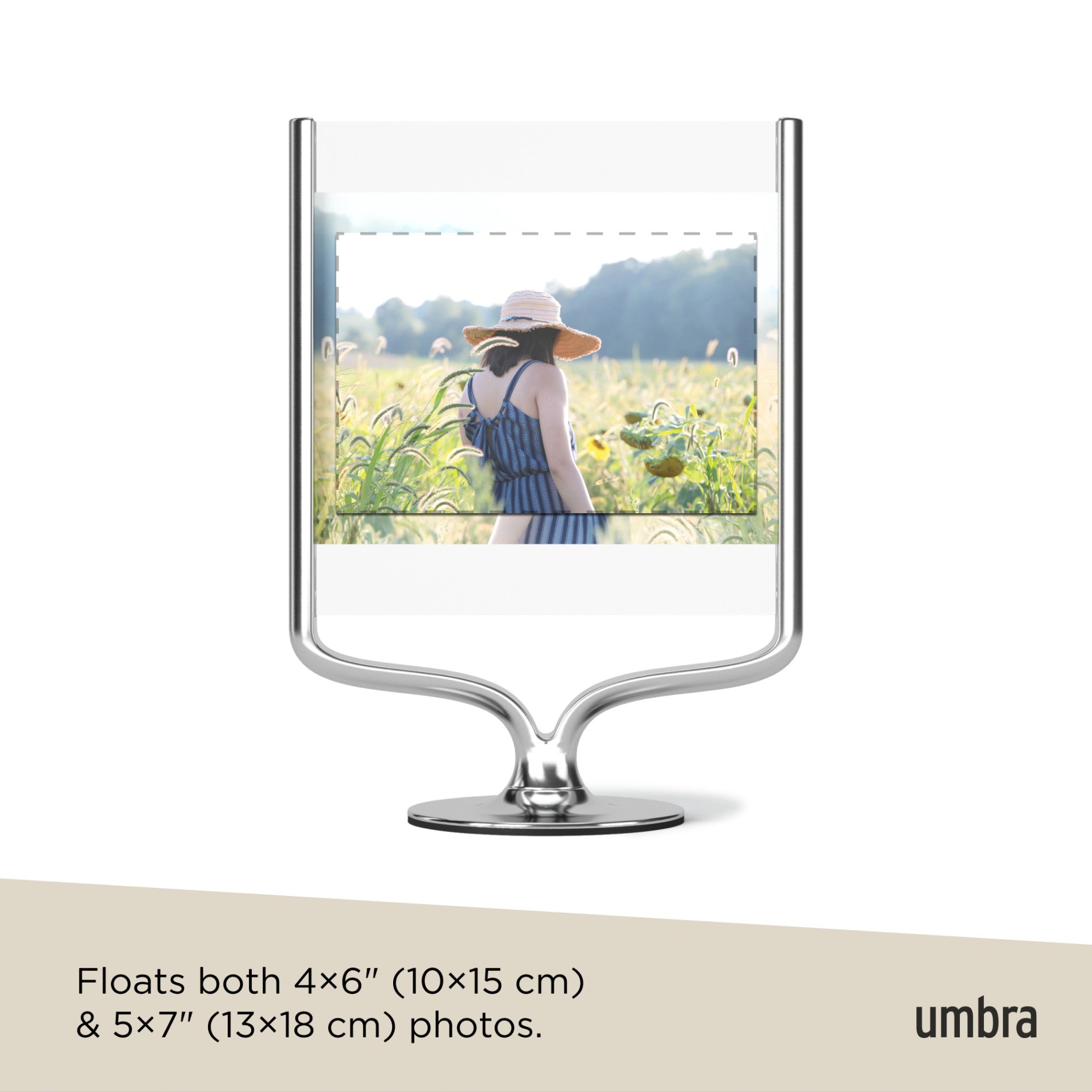 Wishbone Picture Frame - Elegant Wooden Photo Display for Wall or Tabletop - Perfect for Home Décor, Weddings, and Gift Giving