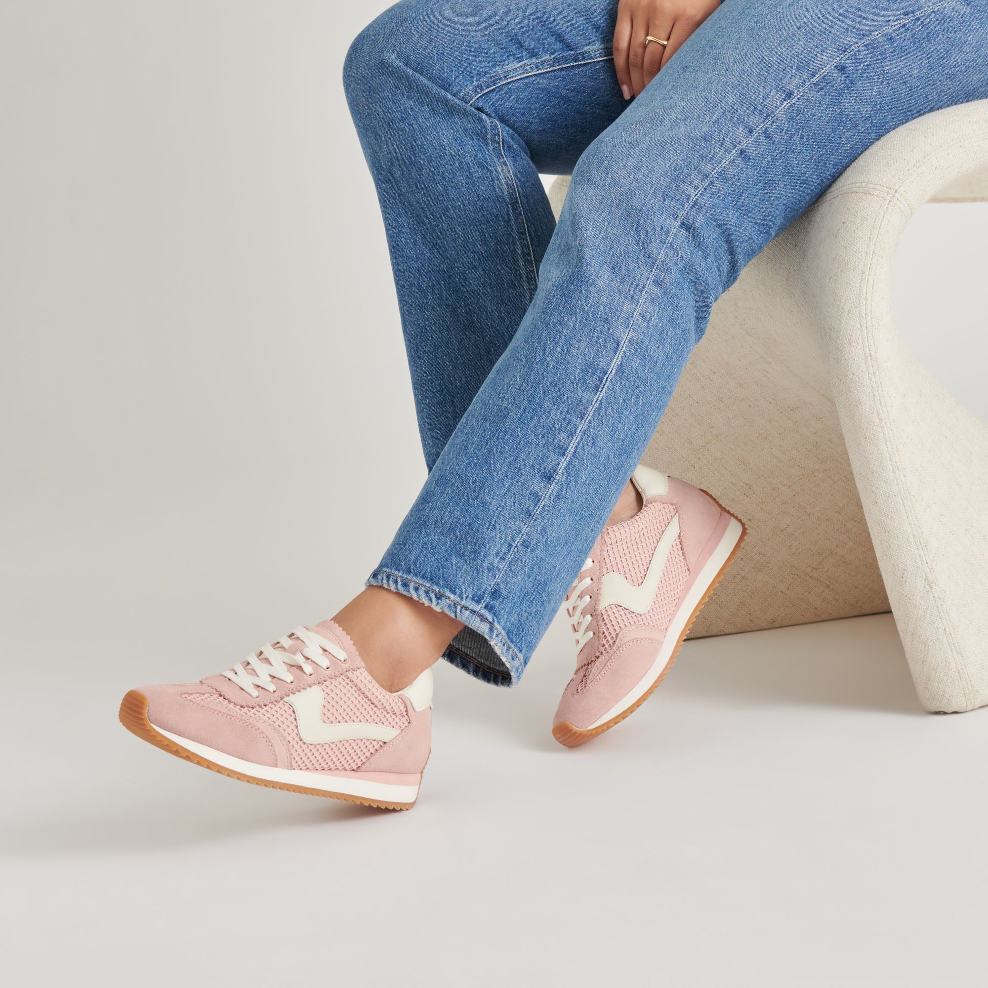 B.NTCD Women's Rose Woven Mesh Sneakers - Breathable Lightweight Walking Shoes for Women | Perfect for Gym, Running, Casual Wear & Outdoor Activities