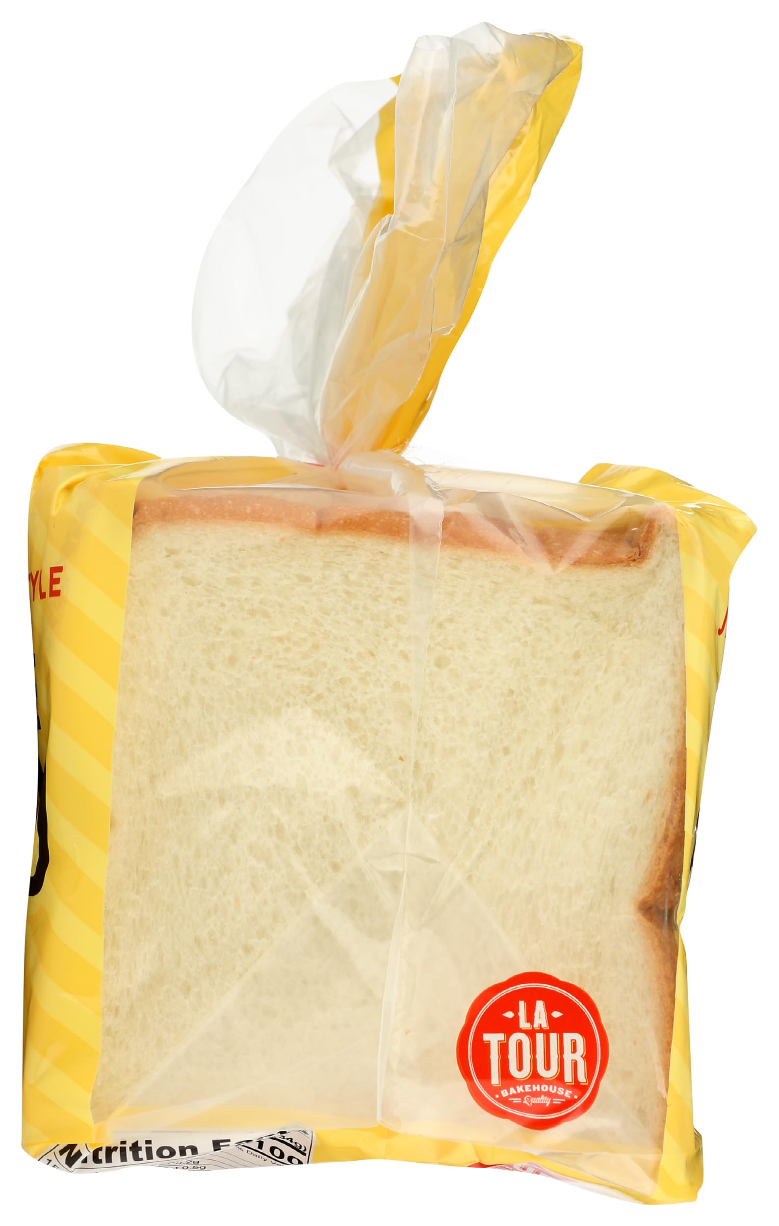 LA TOUR BAKEHOUSE Japanese Style White Bread - 18oz Soft Fluffy Milk Bread - Perfect for Sandwiches, Toast & Breakfast