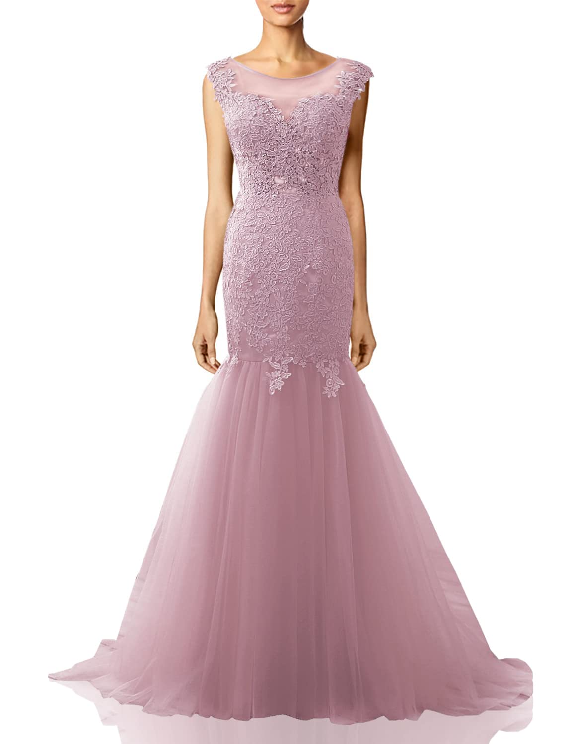 Elegant Lace Long Mermaid Prom Dress for Formal Evening Party | Women's Special Occasion Gowns for Homecoming, Prom Night & Black Tie Events