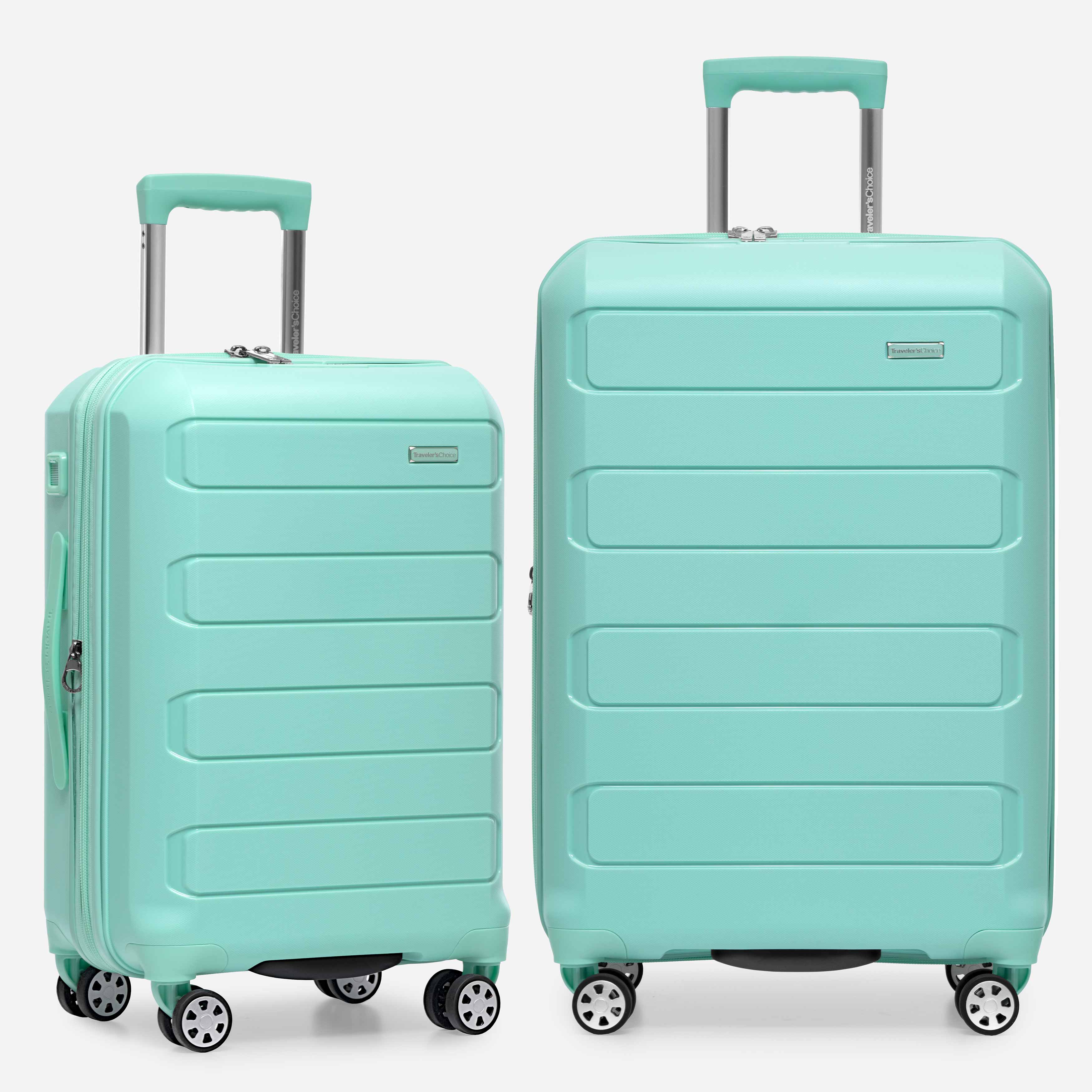 Pagosa 2-Piece Expandable Spinner Luggage Set with TSA Lock - Lightweight Durable Suitcase for Travel, Business Trips & Family Vacations